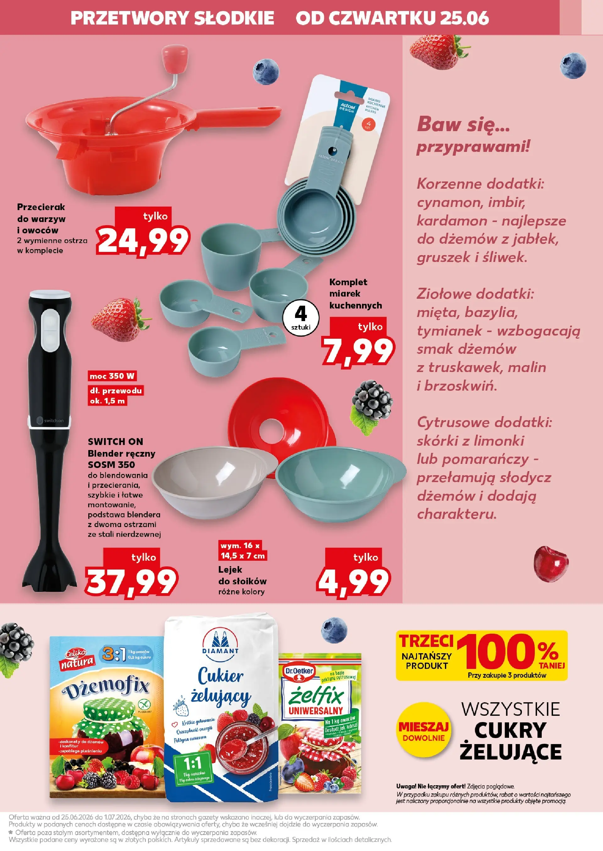 Kaufland gazetka - Gotowanie od 25.06.2026 - od jutra PDF | Strona: 7 | Produkty: Tymianek, Blender ręczny, Kardamon, Blender