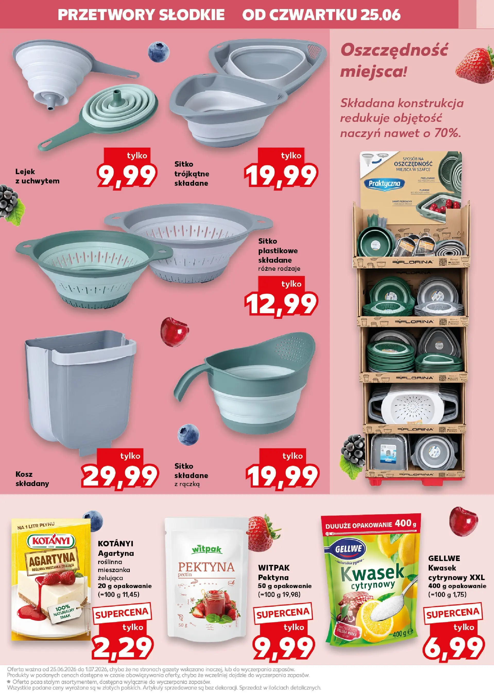Kaufland gazetka - Gotowanie od 25.06.2026 - od jutra PDF | Strona: 9 | Produkty: Kwasek cytrynowy, Kosz