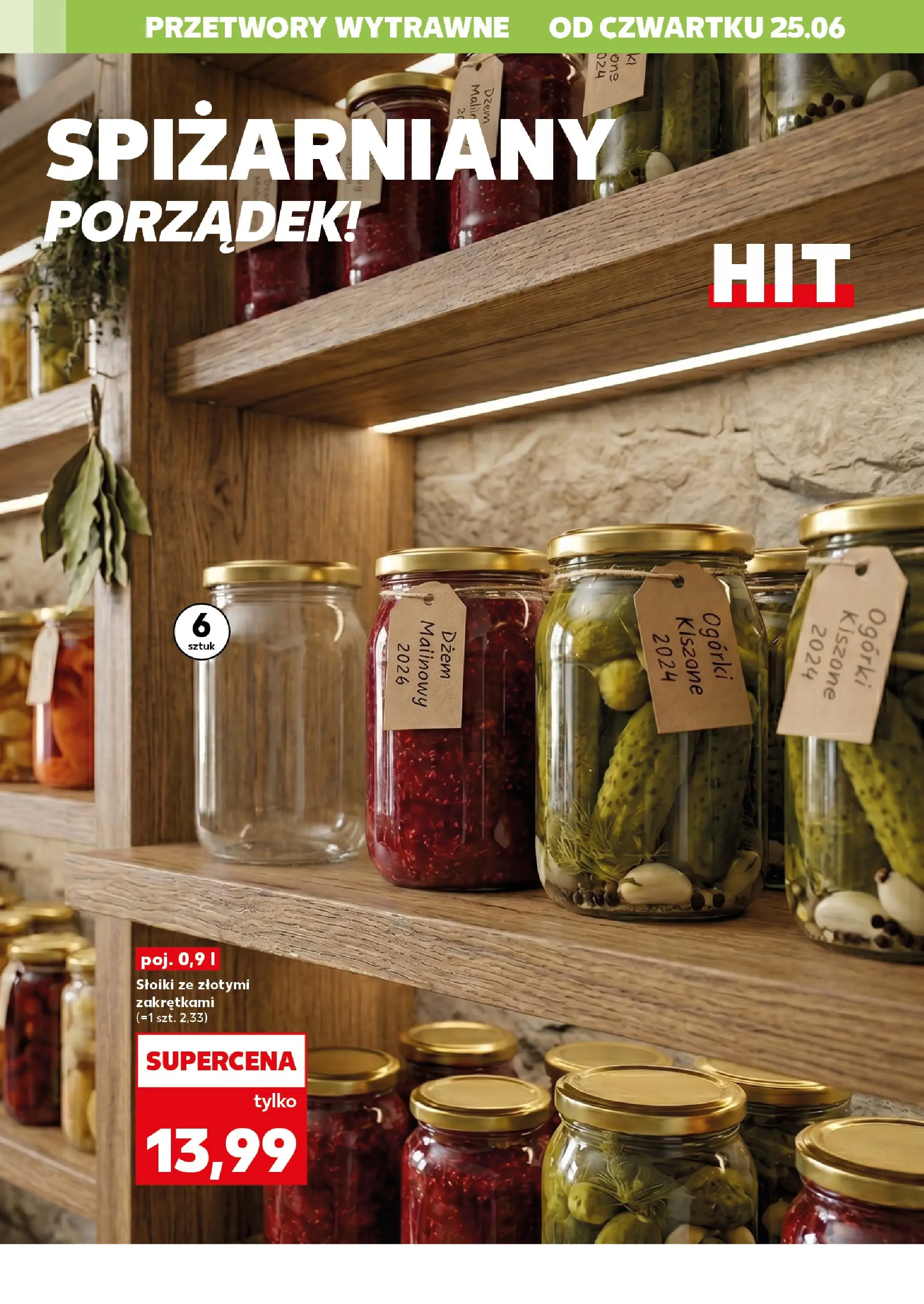 Kaufland gazetka - Gotowanie od 25.06.2026 - od jutra PDF | Strona: 10 | Produkty: Dżem, Ogórki