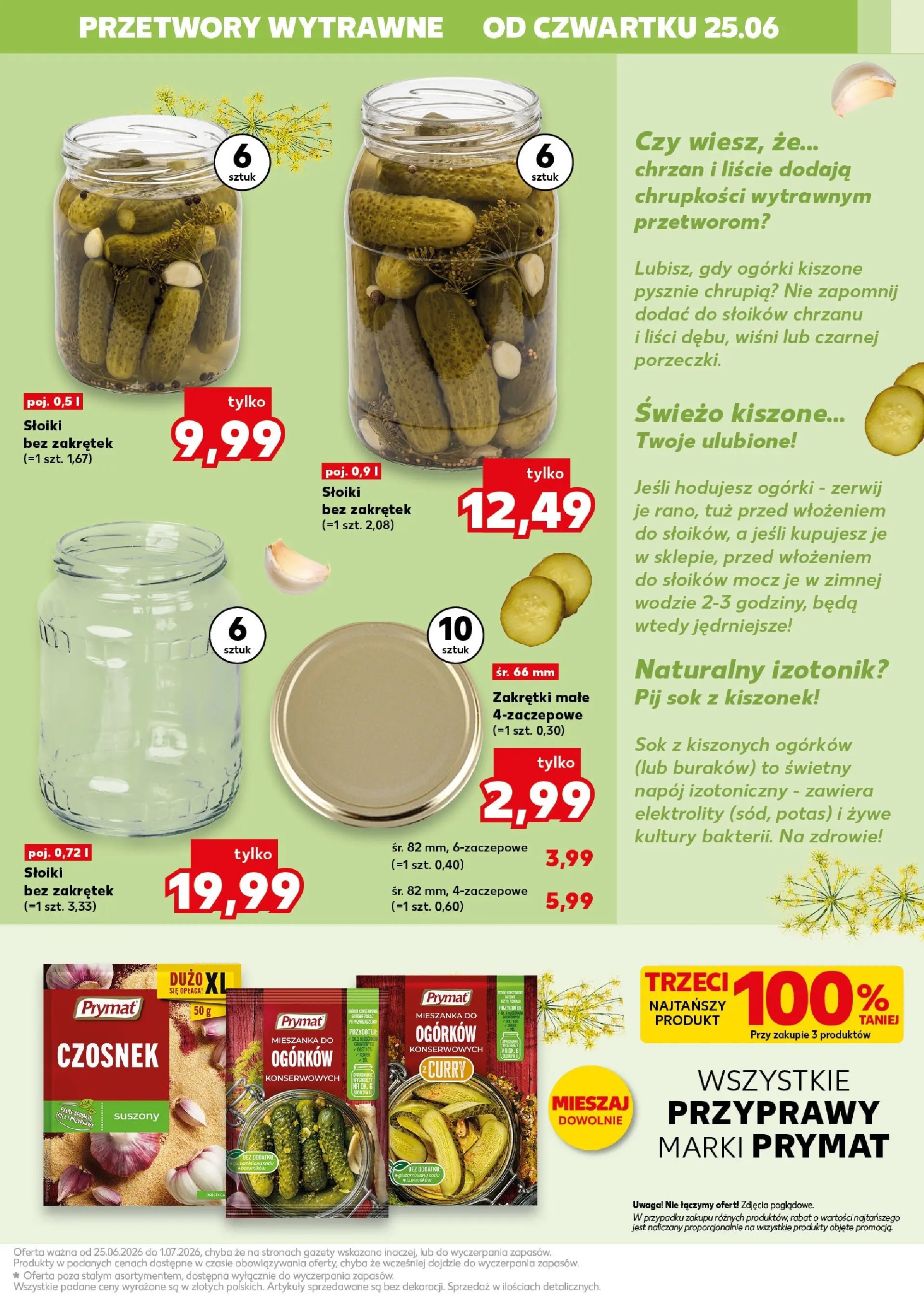 Kaufland gazetka - Gotowanie od 25.06.2026 - od jutra PDF | Strona: 13 | Produkty: Chrzan, Sok, Ogórki, Przyprawy