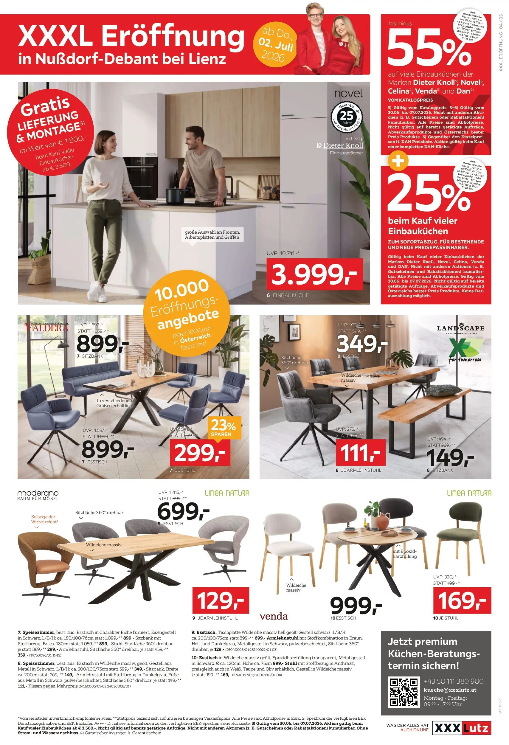 XXXLutz Eröffnung Lienz von 30.06.2026 - Aktuelle Angebote | Seite: 5 | Produkte: Uhr, Kissen, Stuhl