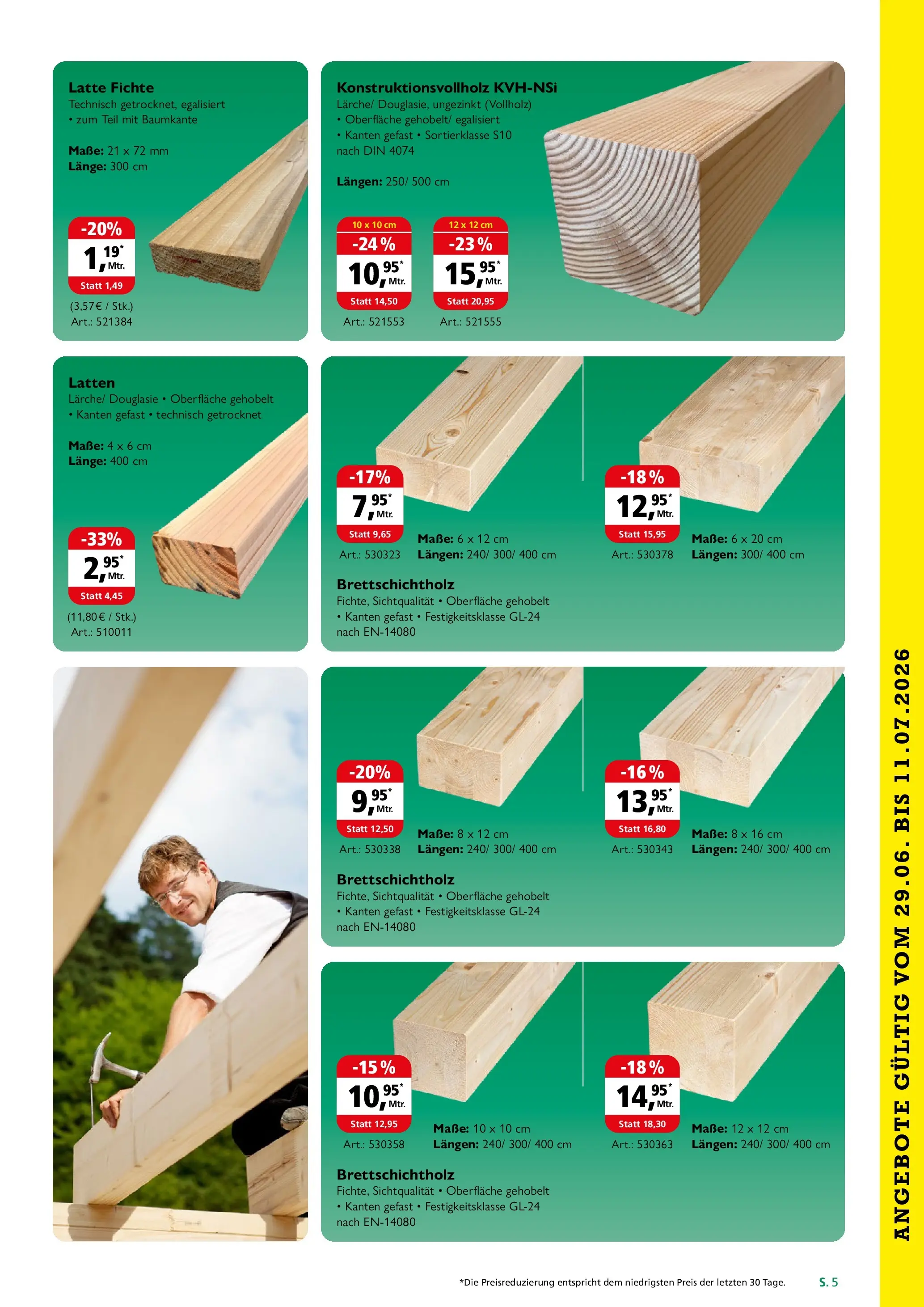 Angebote - Holz Possling | Holz-Bau-Katalog | Juli (ab 28.06.2026) zum Blättern | Seite: 5