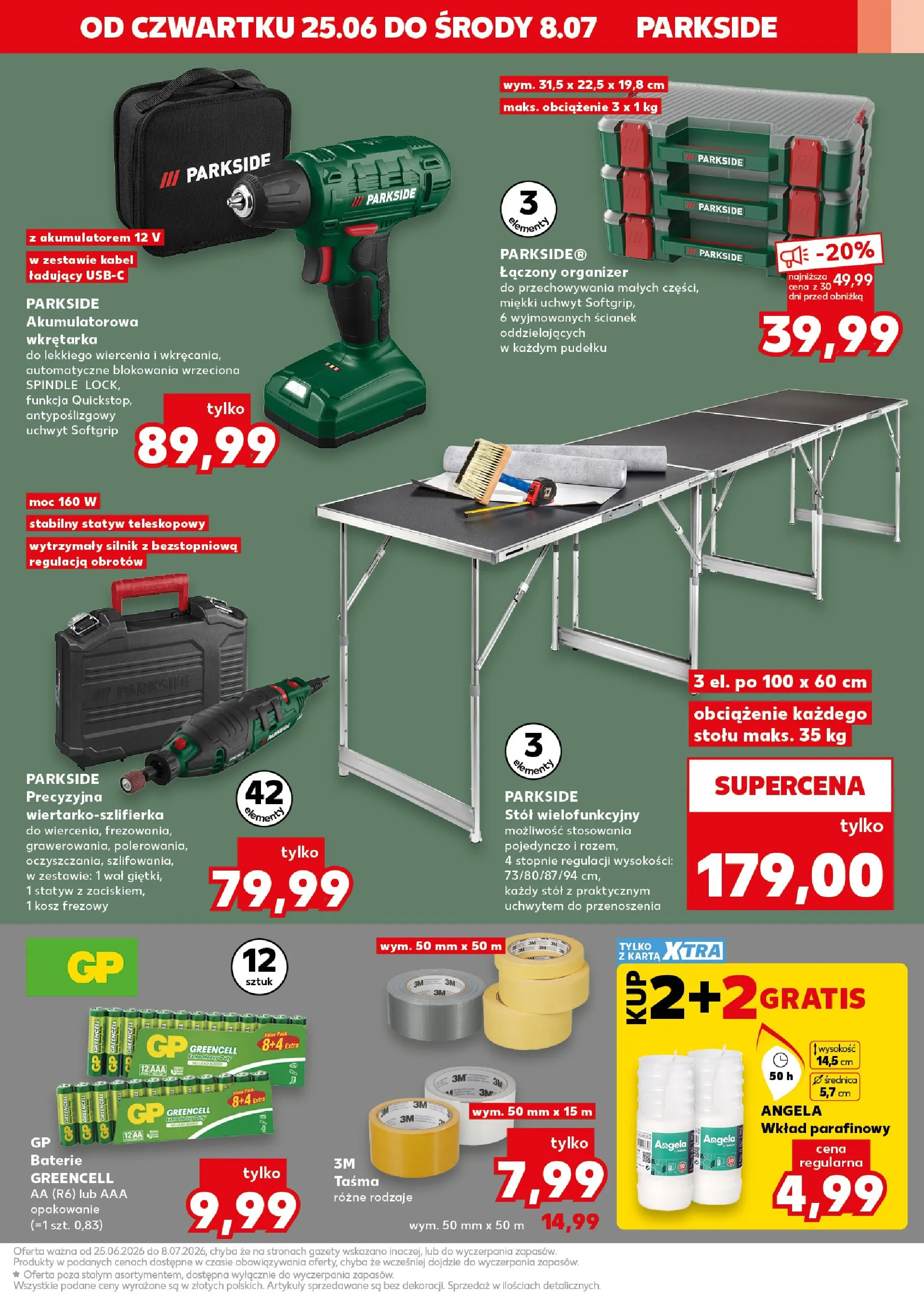 Kaufland gazetka - Złap Okazje od 25.06.2026 - od jutra PDF | Strona: 7 | Produkty: Karta, Baterie, Stół, Kosz