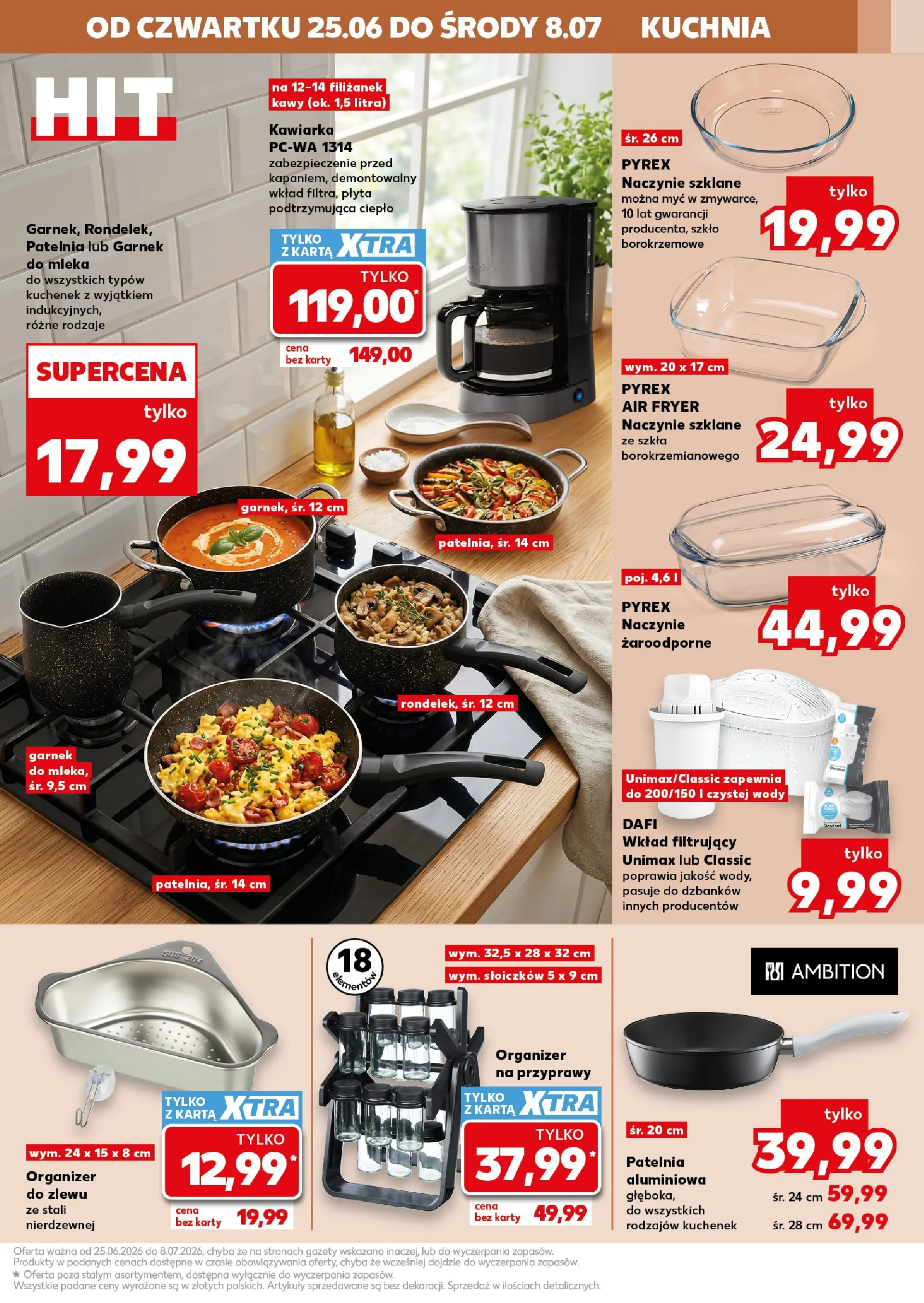 Kaufland gazetka - Złap Okazje od 25.06.2026 - od jutra PDF | Strona: 15 | Produkty: Karta, Garnek, Patelnia, Naczynie żaroodporne