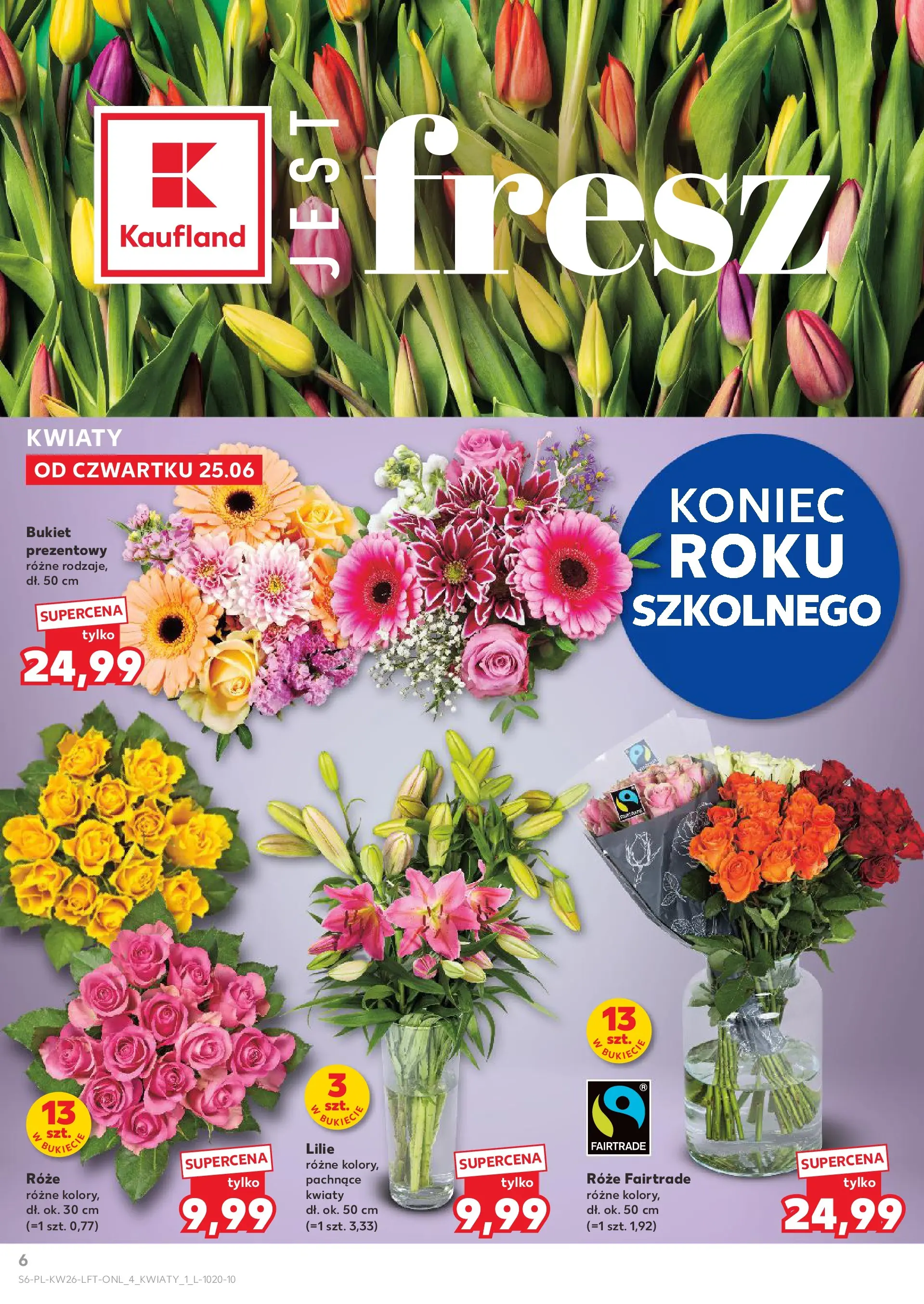 Kaufland gazetka od 25.06.2026 - od jutra PDF | Strona: 6 | Produkty: Kwiaty