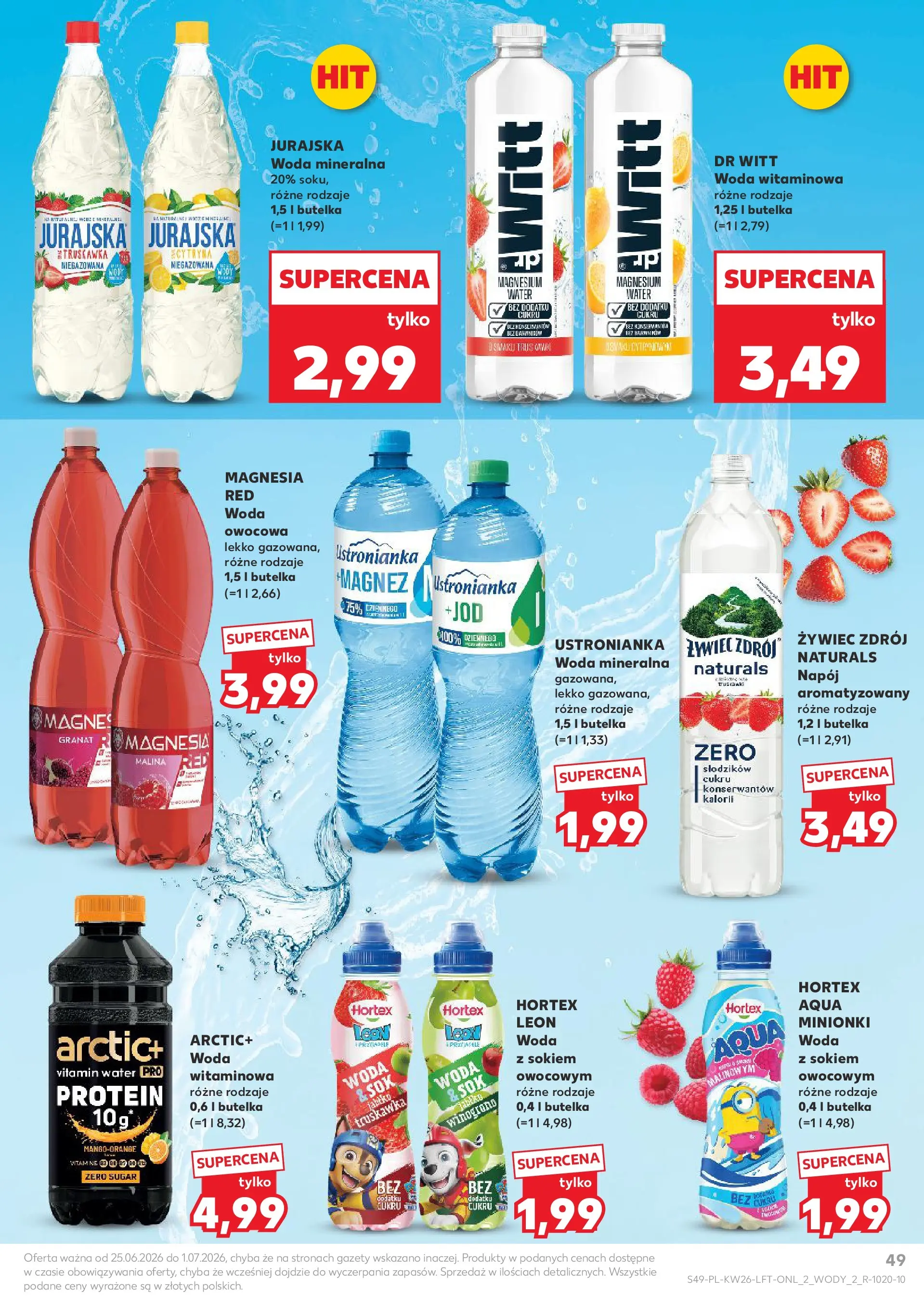 Kaufland gazetka od 25.06.2026 - od jutra PDF | Strona: 49 | Produkty: Malina, Winogrono, Sok, Woda