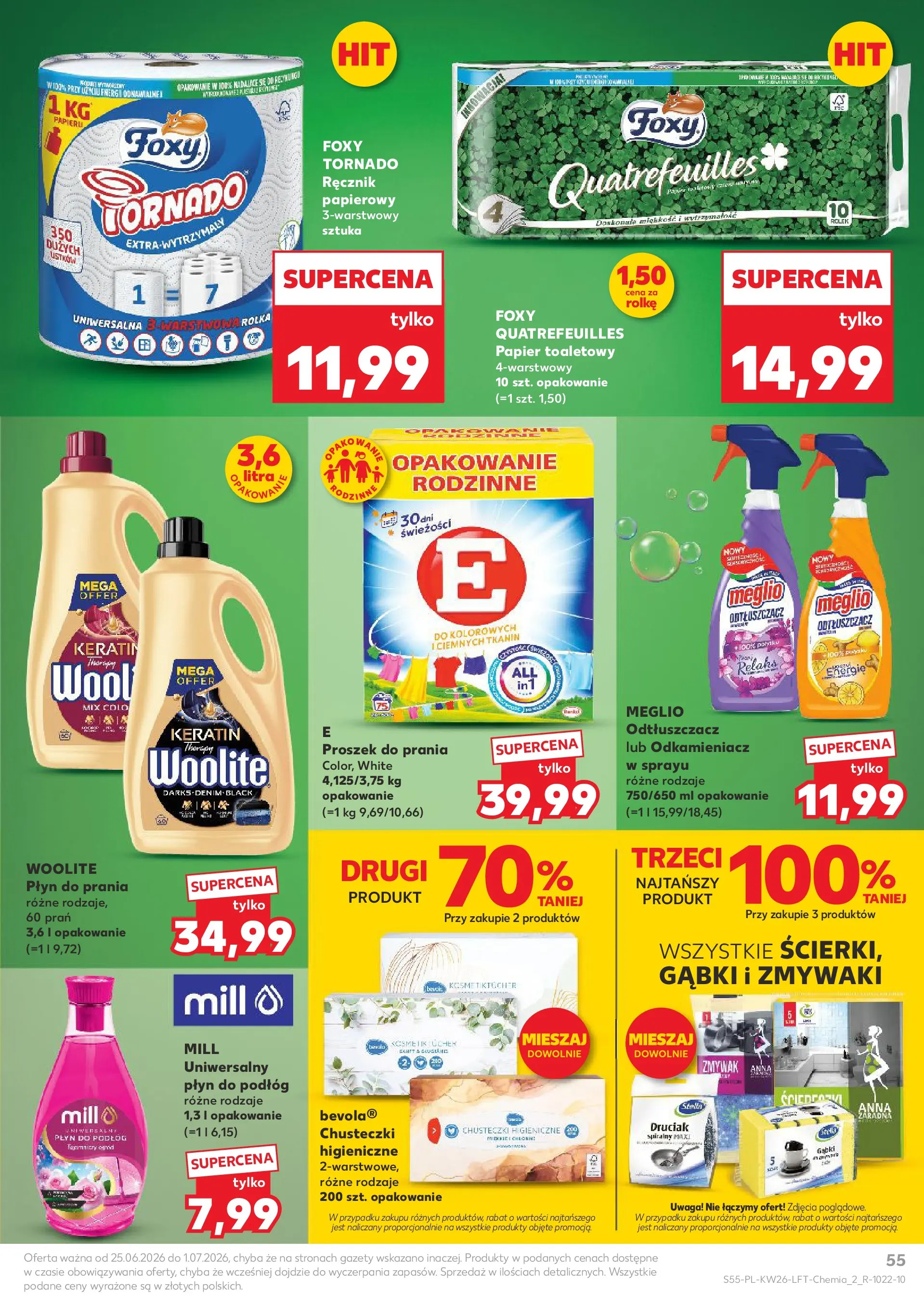 Kaufland gazetka od 25.06.2026 - od jutra PDF | Strona: 55 | Produkty: Meglio, Cleaner, Proszek do prania, Detergent