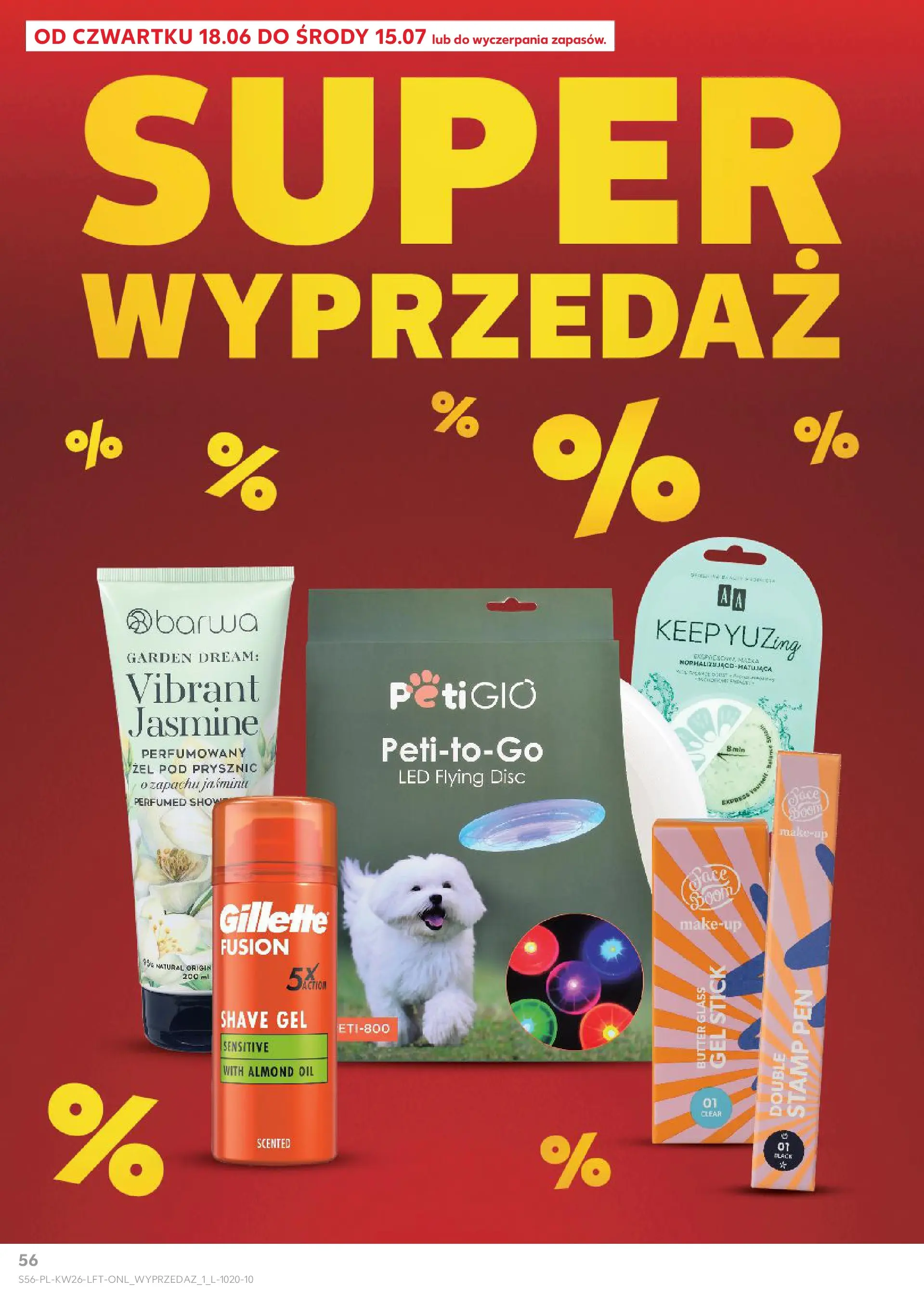 Kaufland gazetka od 25.06.2026 - od jutra PDF | Strona: 56 | Produkty: Gillette, Prysznic, Żel pod prysznic