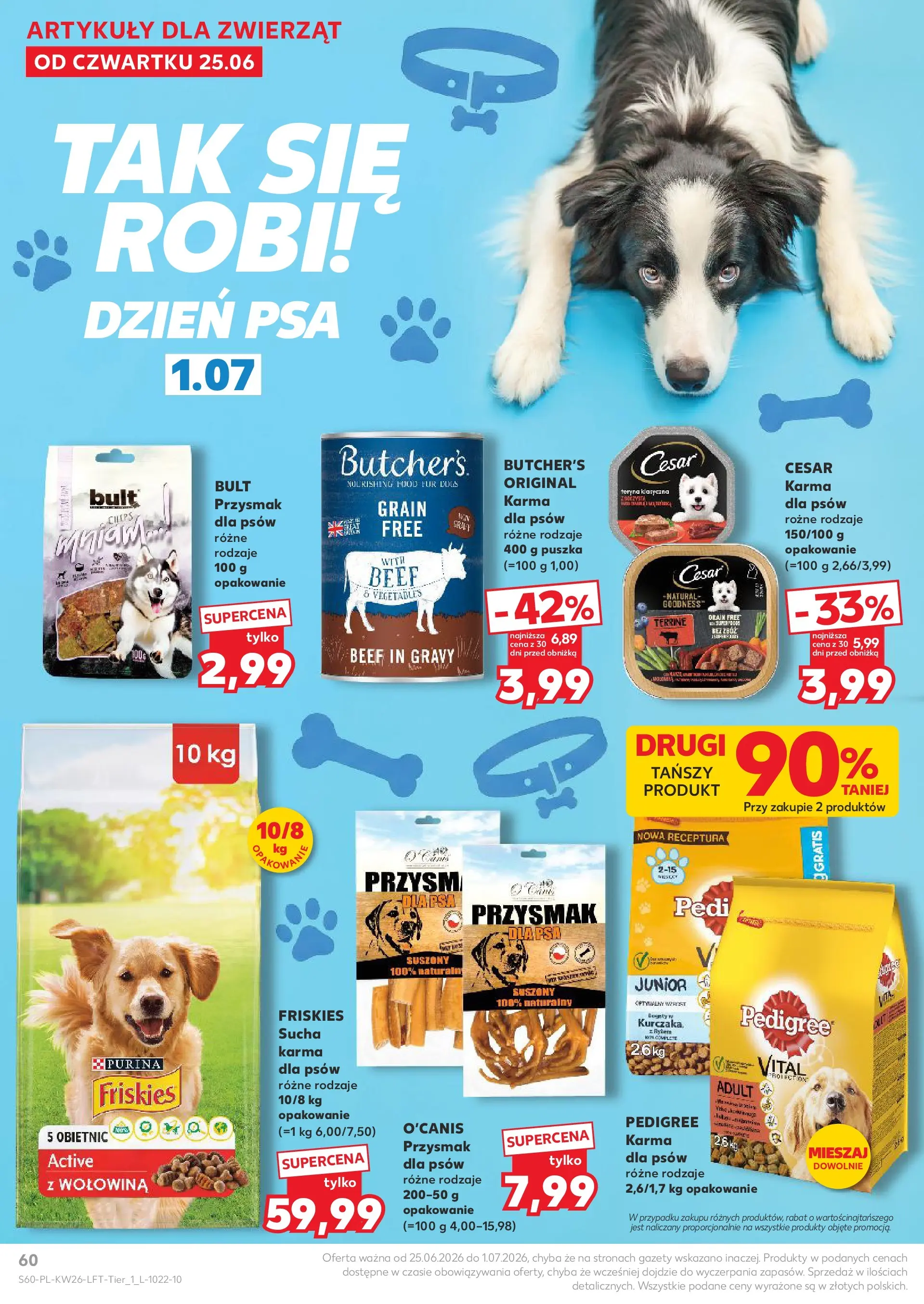 Kaufland gazetka od 25.06.2026 - od jutra PDF | Strona: 60 | Produkty: Pedigree, Wołowina, Karma dla psów