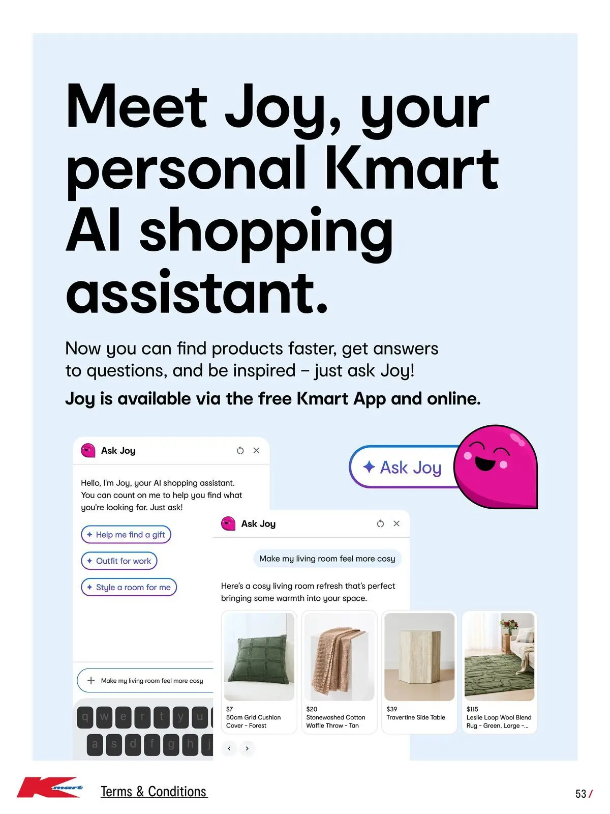 ﻿Kmart catalogue valid from 24/06/2026 > Online Australia | Page: 53 | Products: Table, Cushion