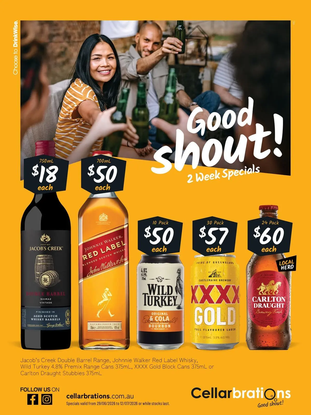 Deals catalogue Healesville - 28/06/2026 > weekly / monthly specials | Page: 1 | Products: Bourbon, Whiskey, Scotch, Turkey
