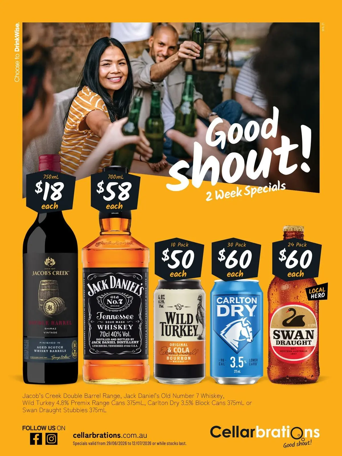 Cellarbrations catalogue Aveley - 29/06/2026 > weekly / monthly specials | Page: 1 | Products: Bourbon, Whiskey, Scotch, Turkey