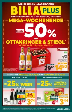 Billa Plus Flugblatt - Burgenland ab 25.06.2026 gültig