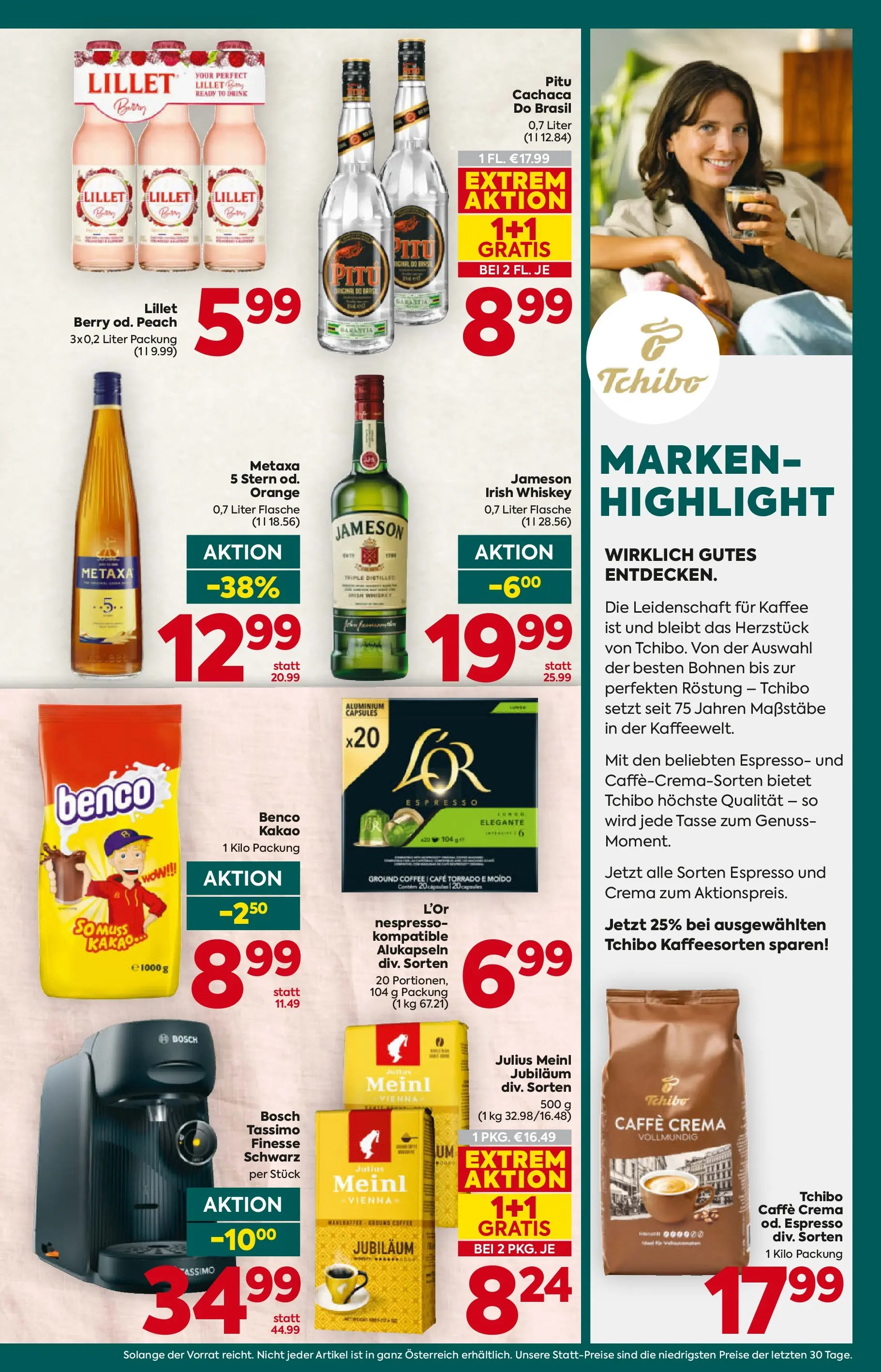 Billa Plus - BILLA PLUS: Flugblatt Steiermark von 24.06.2026 - Aktuelle Angebote | Seite: 13 | Produkte: Whiskey, Kaffee