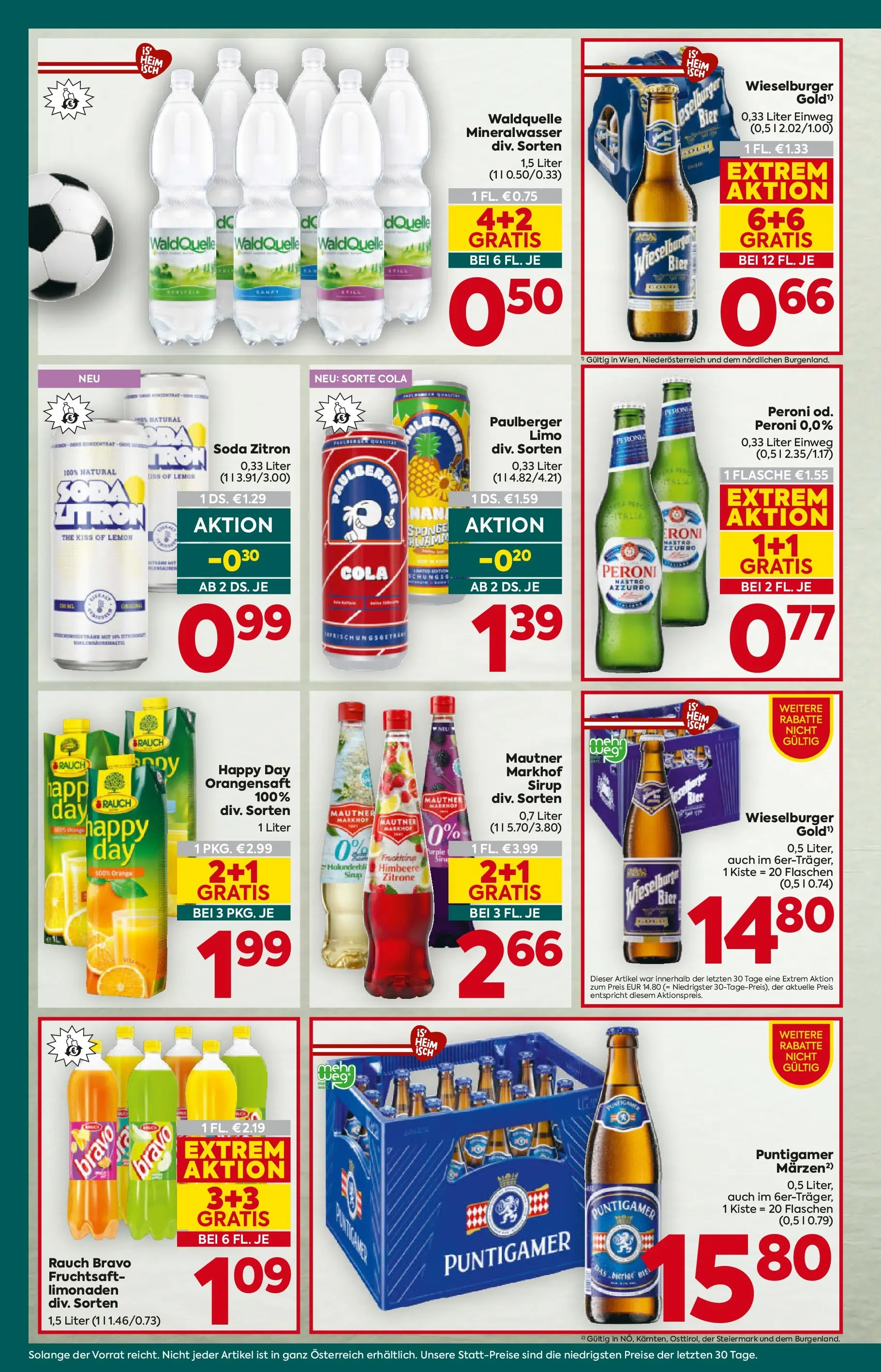 Billa Plus - BILLA PLUS: Flugblatt Niederösterreich von 24.06.2026 - Aktuelle Angebote | Seite: 14 | Produkte: Zitrone, Himbeere, Bier
