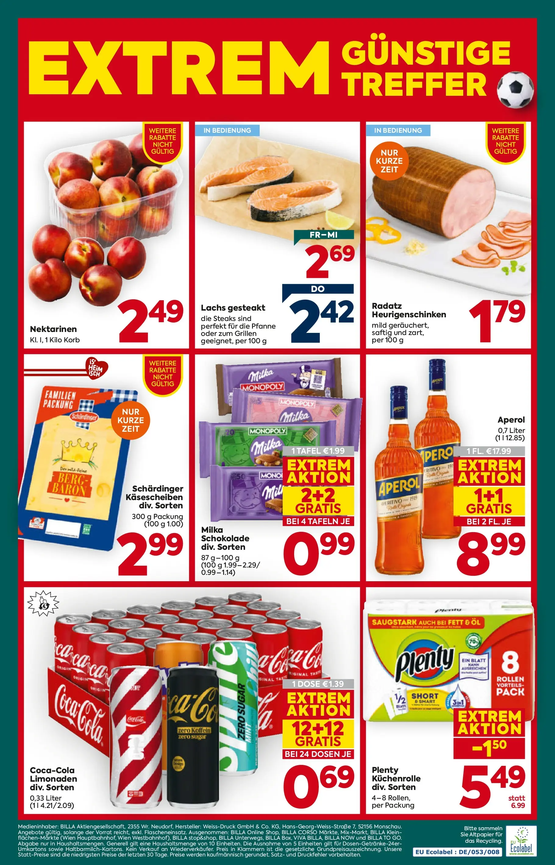 Billa Plus - BILLA PLUS: Flugblatt Steiermark von 24.06.2026 - Aktuelle Angebote | Seite: 16 | Produkte: Korb, Öl, Schokolade