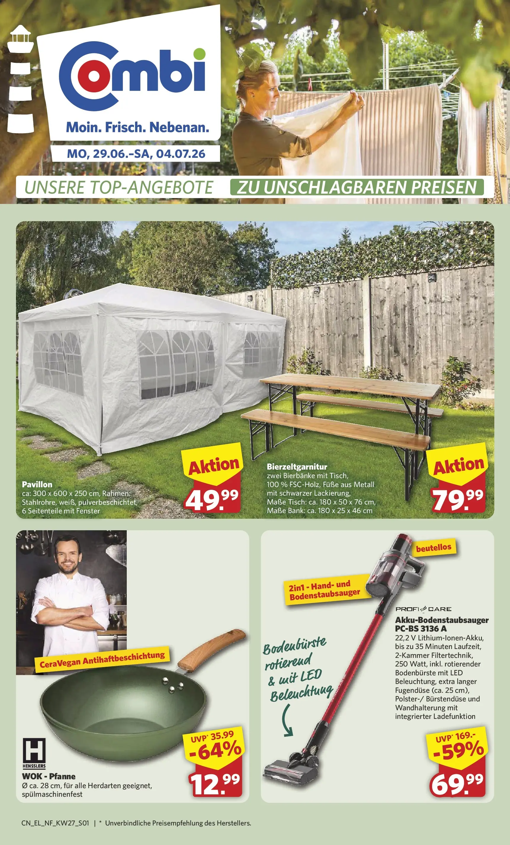 Combi Prospekt Twistringen (ab 29.06.2026) zum Blättern | Seite: 1 | Produkte: Tisch, Wok
