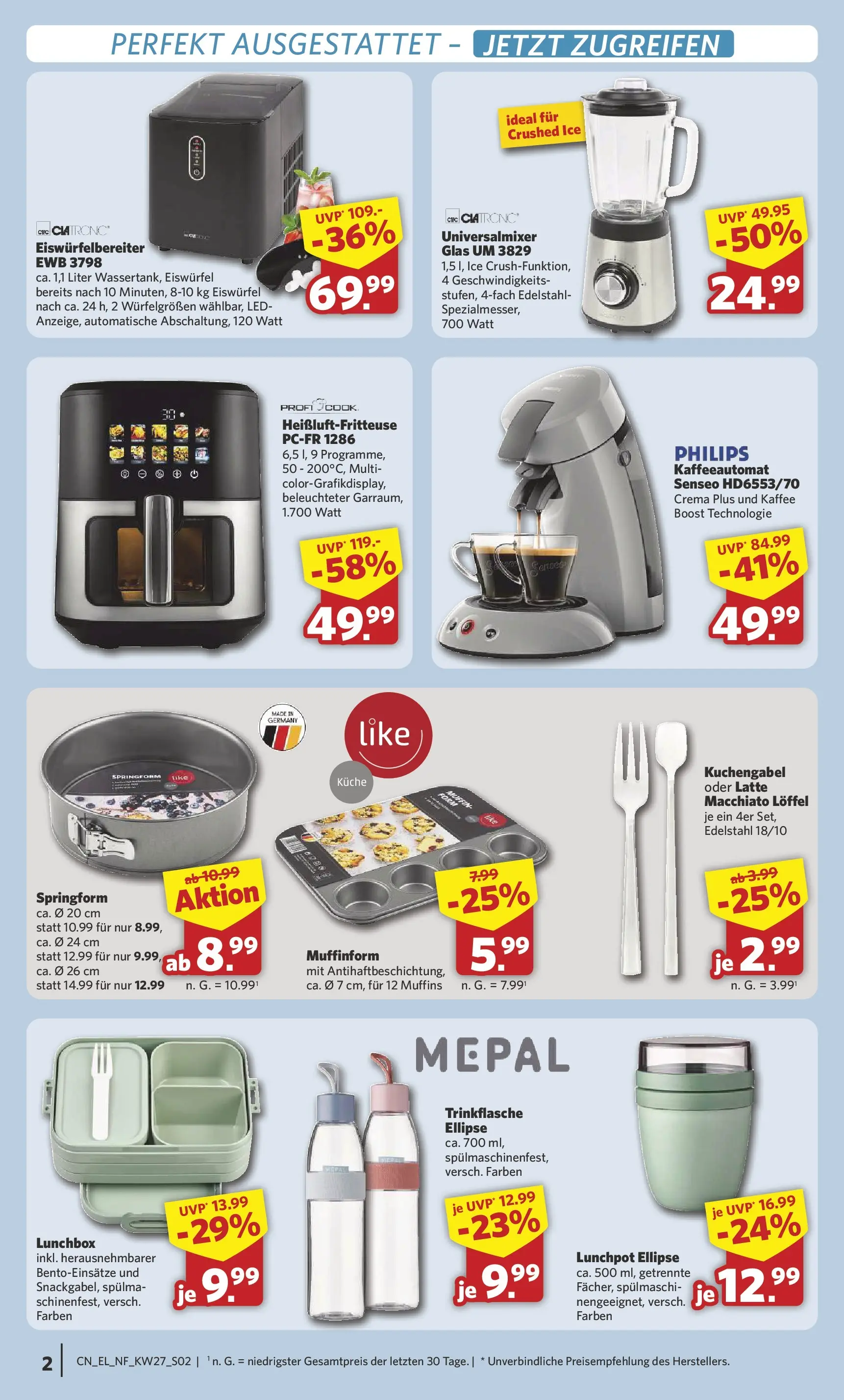 Combi Prospekt Twistringen (ab 29.06.2026) zum Blättern | Seite: 2 | Produkte: Philips, Senseo, Kaffee, Heißluftfritteuse
