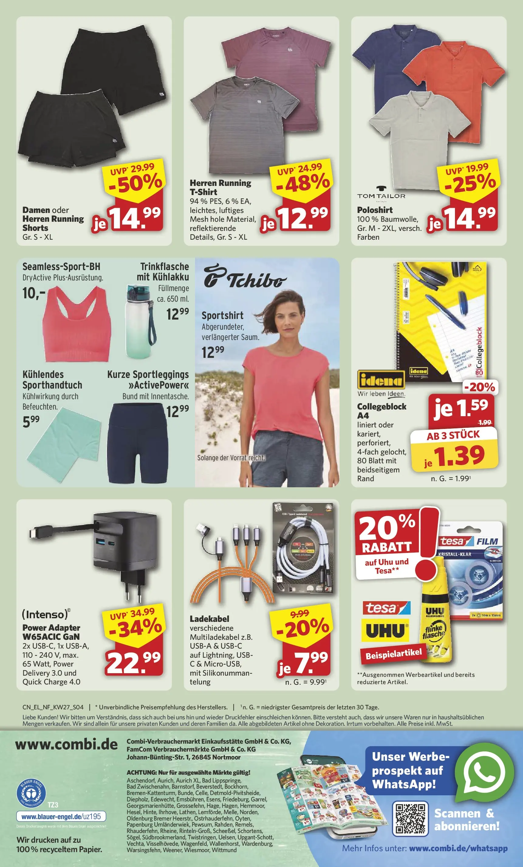 Combi Prospekt Twistringen (ab 29.06.2026) zum Blättern | Seite: 4 | Produkte: Adapter, Poloshirt, Bad, Ladekabel