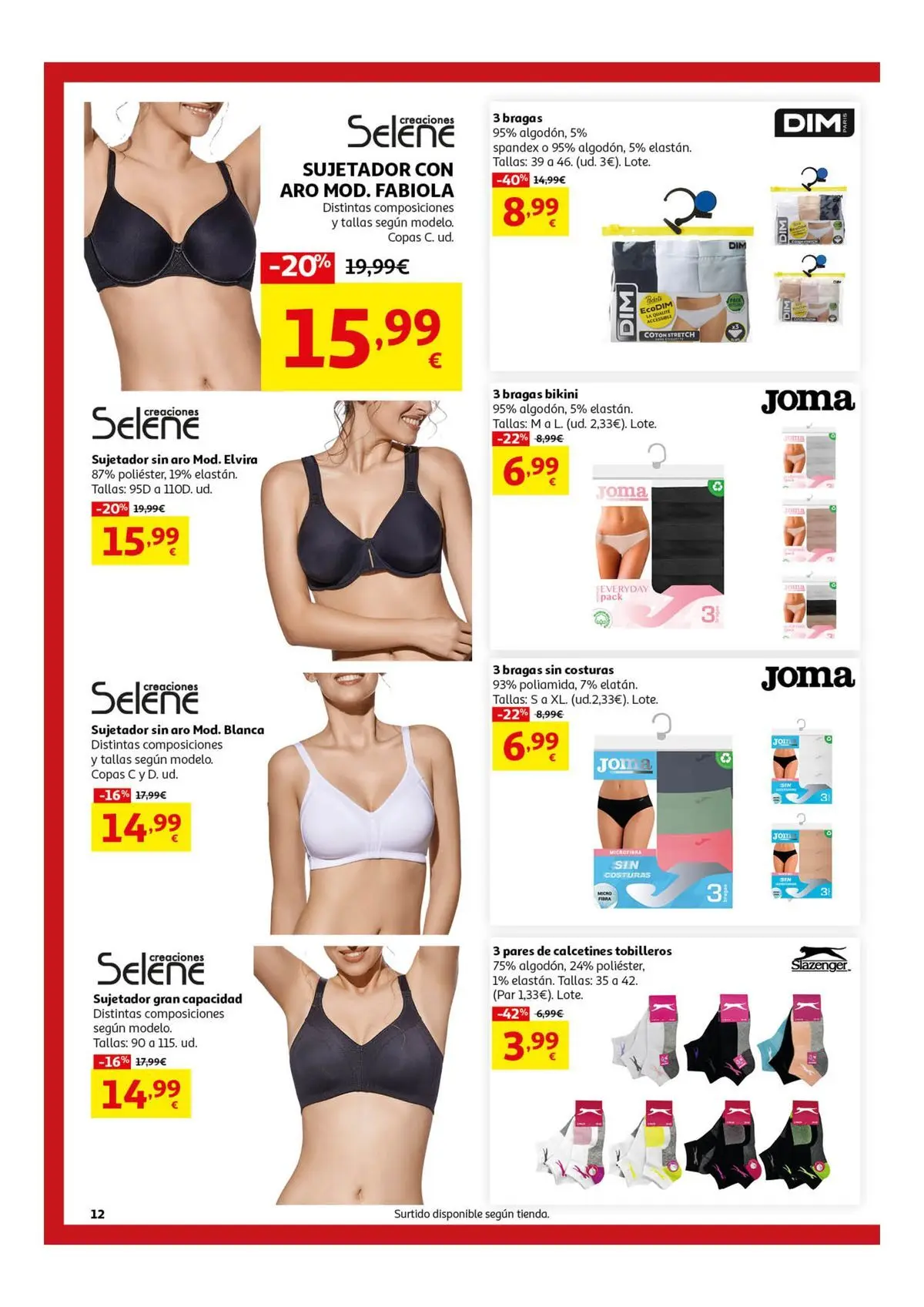 Alcampo - Alcampo - Rebajas Verano 24/06/2026 - 12/07/2026 | Página: 12 | Productos: Bragas