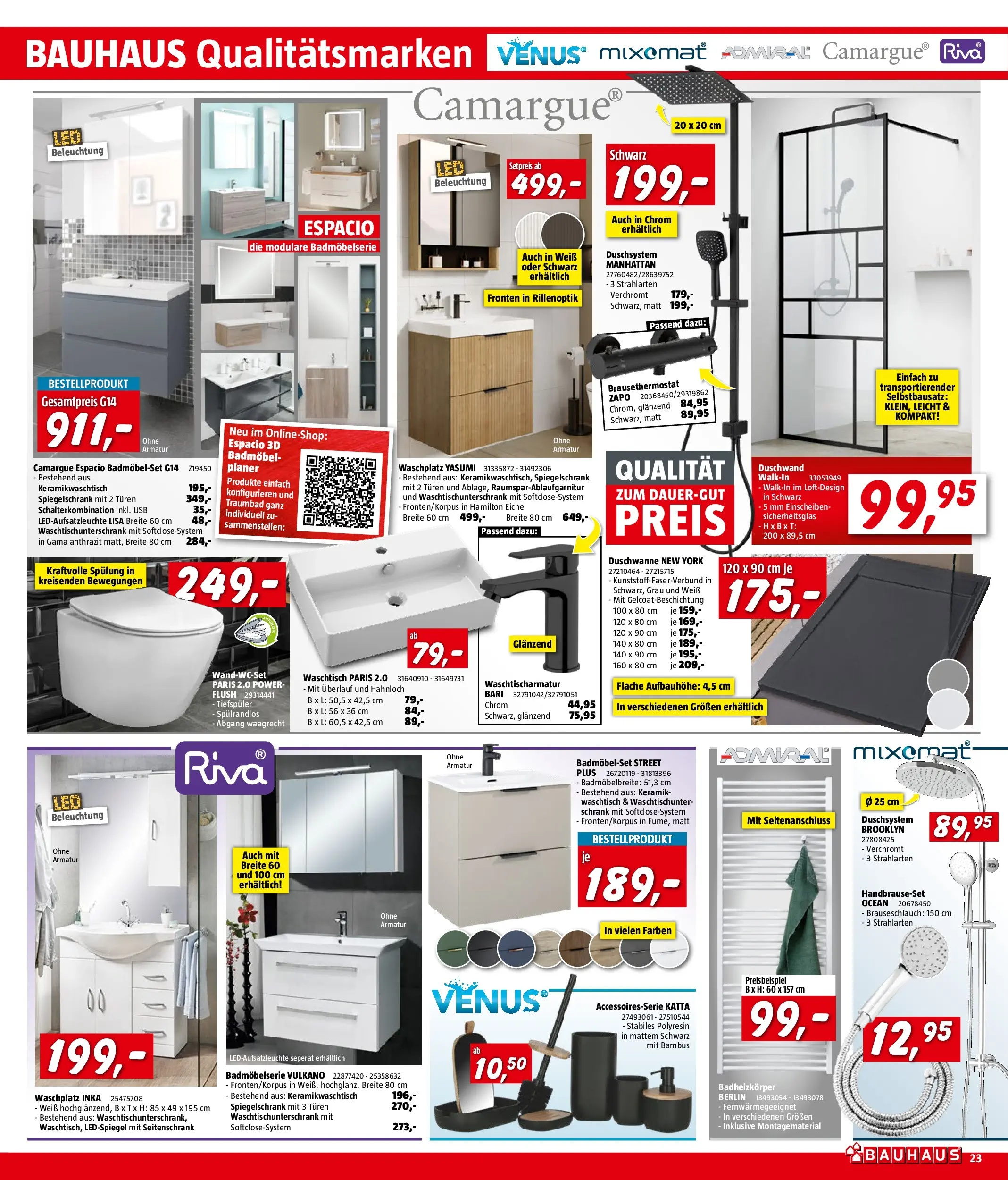 Bauhaus Salzburg, Villach, Wiener Neudorf von 24.06.2026 - Aktuelle Angebote | Seite: 23 | Produkte: USB, Schrank, Spülung