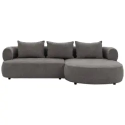 ECKSOFA Ferro Anthrazit S: 256x156 cm