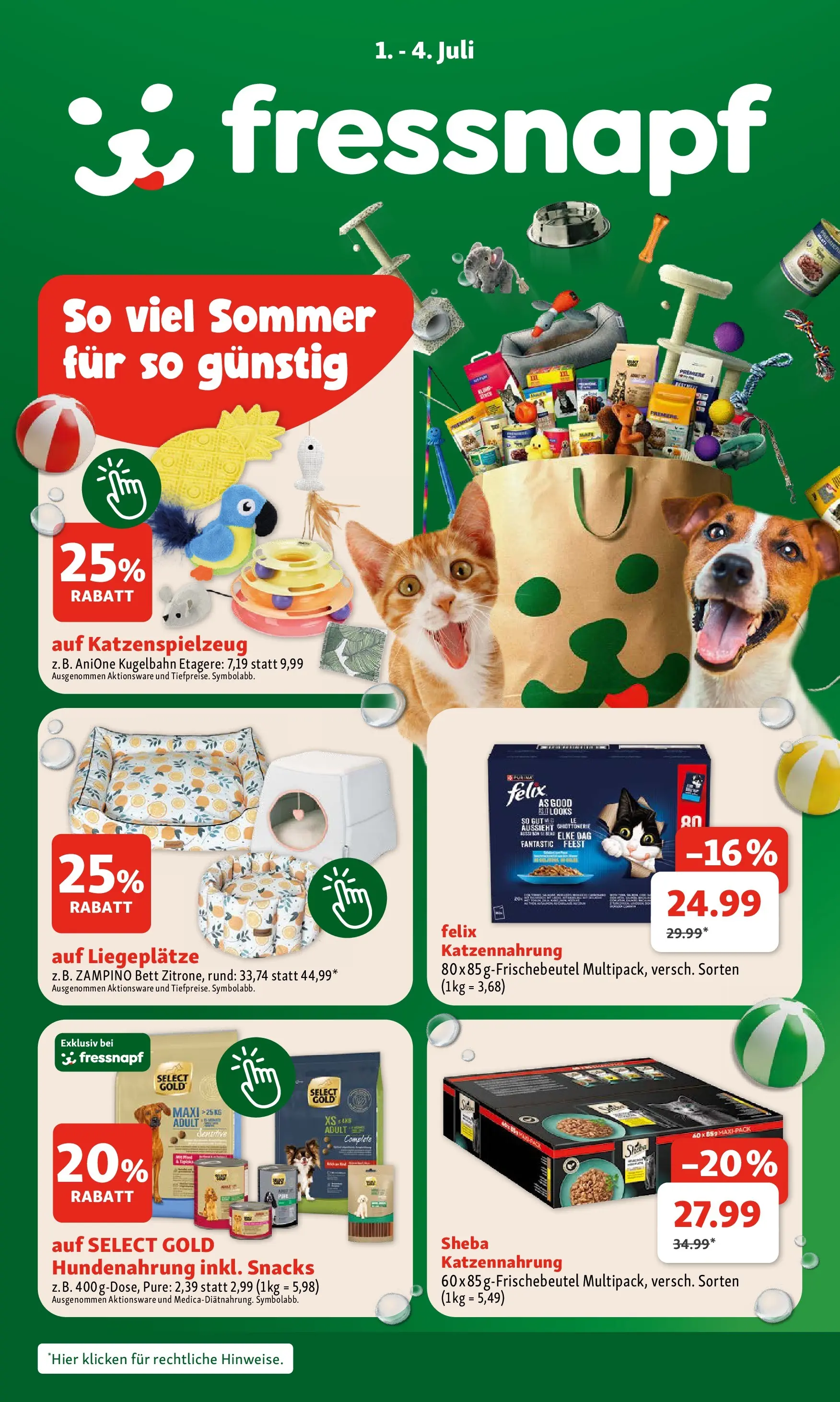 Fressnapf - Fressnapf Angebote 01.07. bis 04.07. von 30.06.2026 - Aktuelle Angebote | Seite: 1