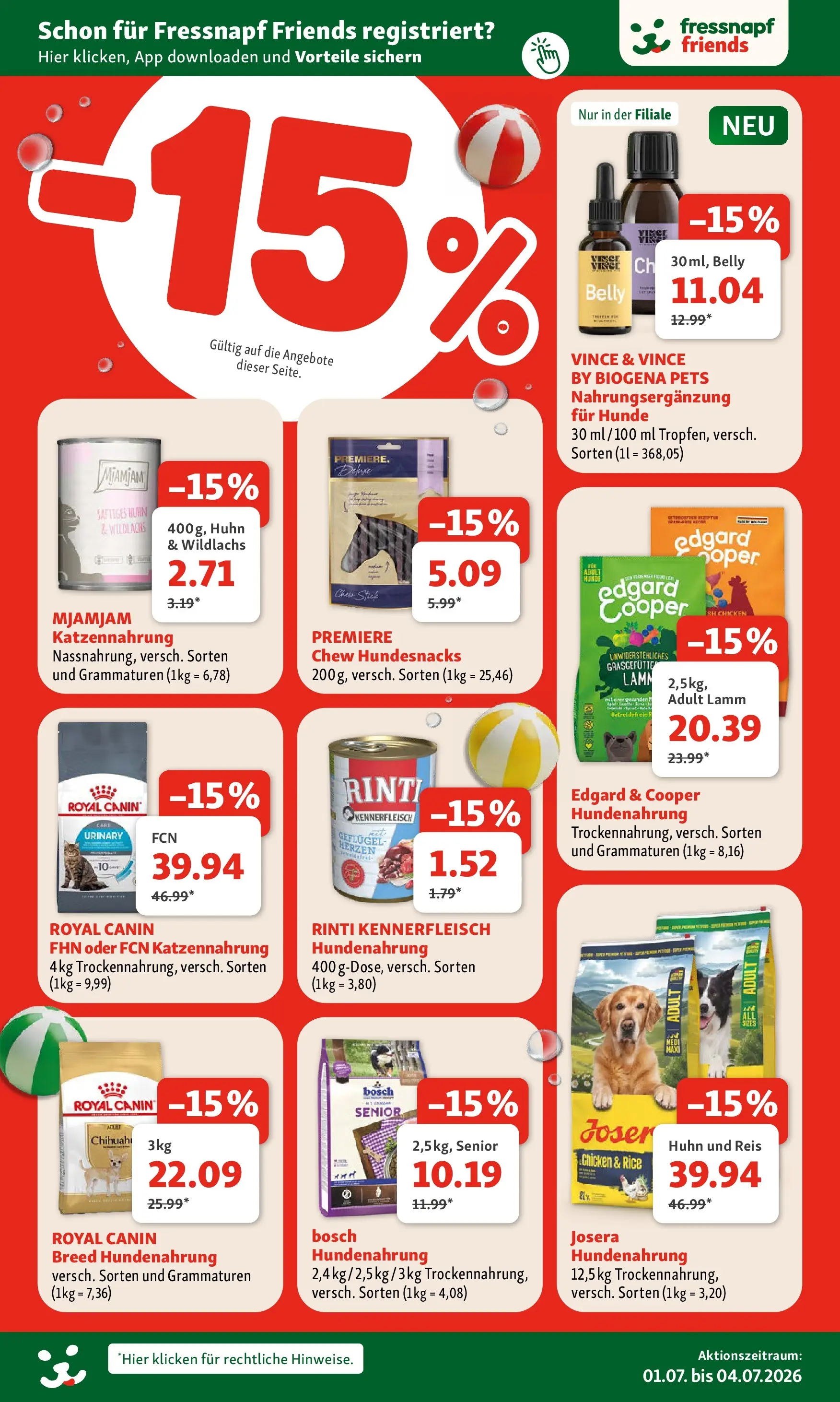 Fressnapf - Fressnapf Angebote 01.07. bis 04.07. von 30.06.2026 - Aktuelle Angebote | Seite: 4