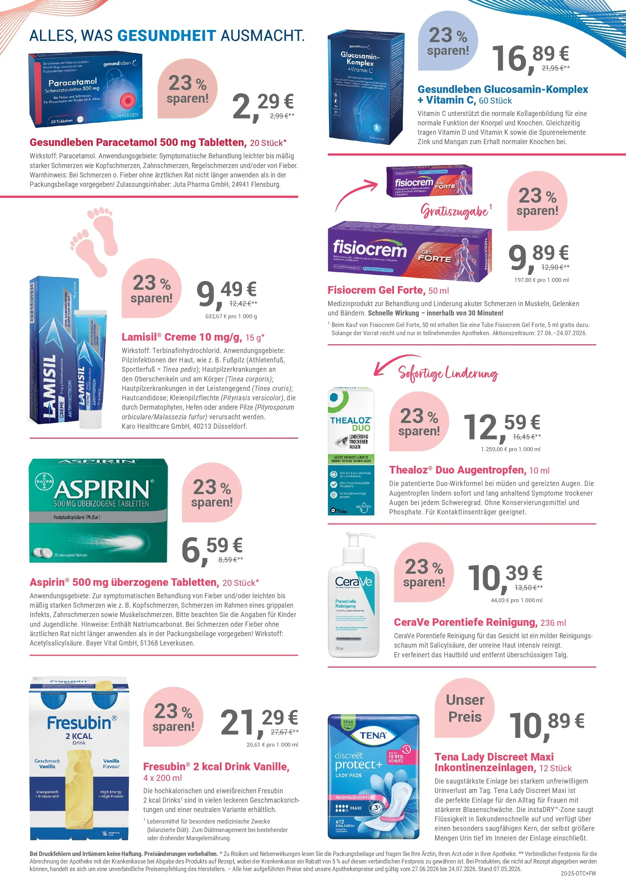 Angebote - Ihre Apotheke vor Ort: Jetzt alle Angebote auch online entdecken! (ab 26.06.2026) zum Blättern | Seite: 3 | Produkte: Creme