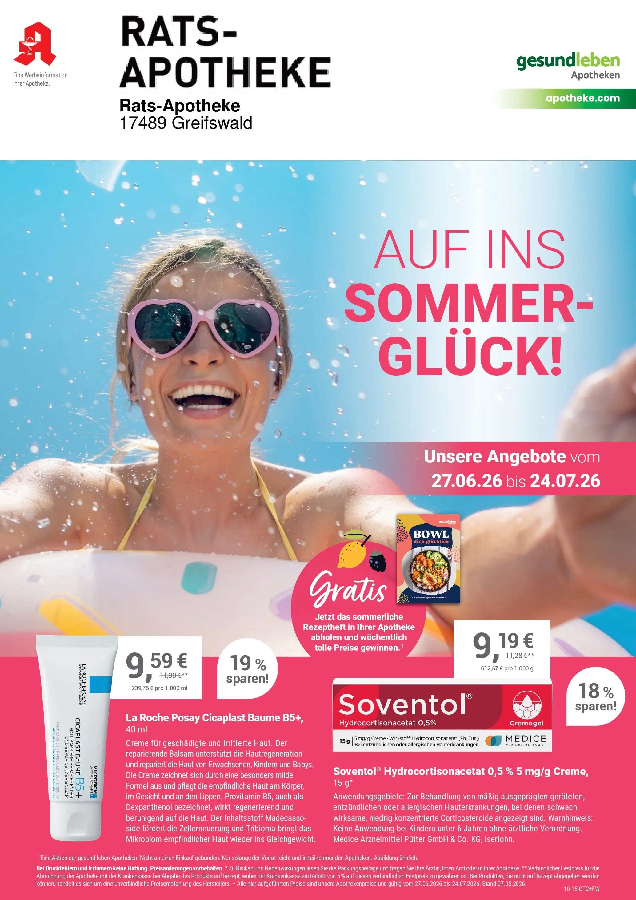 Angebote - Ihre Apotheke vor Ort: Jetzt alle Angebote auch online entdecken! (ab 26.06.2026) zum Blättern | Seite: 1 | Produkte: Creme