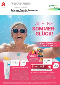 Angebote - Ihre Apotheke vor Ort: Jetzt alle Angebote auch online entdecken! ab 26.06.2026 gültig Angebote - Ihre Apotheke vor Ort: Jetzt alle Angebote auch online entdecken! ab 26.06.2026 gültig