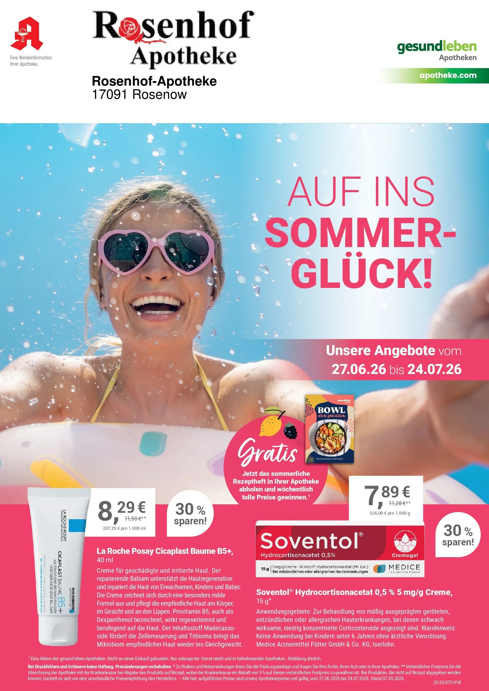 Angebote - Ihre Apotheke vor Ort: Jetzt alle Angebote auch online entdecken! (ab 26.06.2026) zum Blättern | Seite: 1 | Produkte: Creme