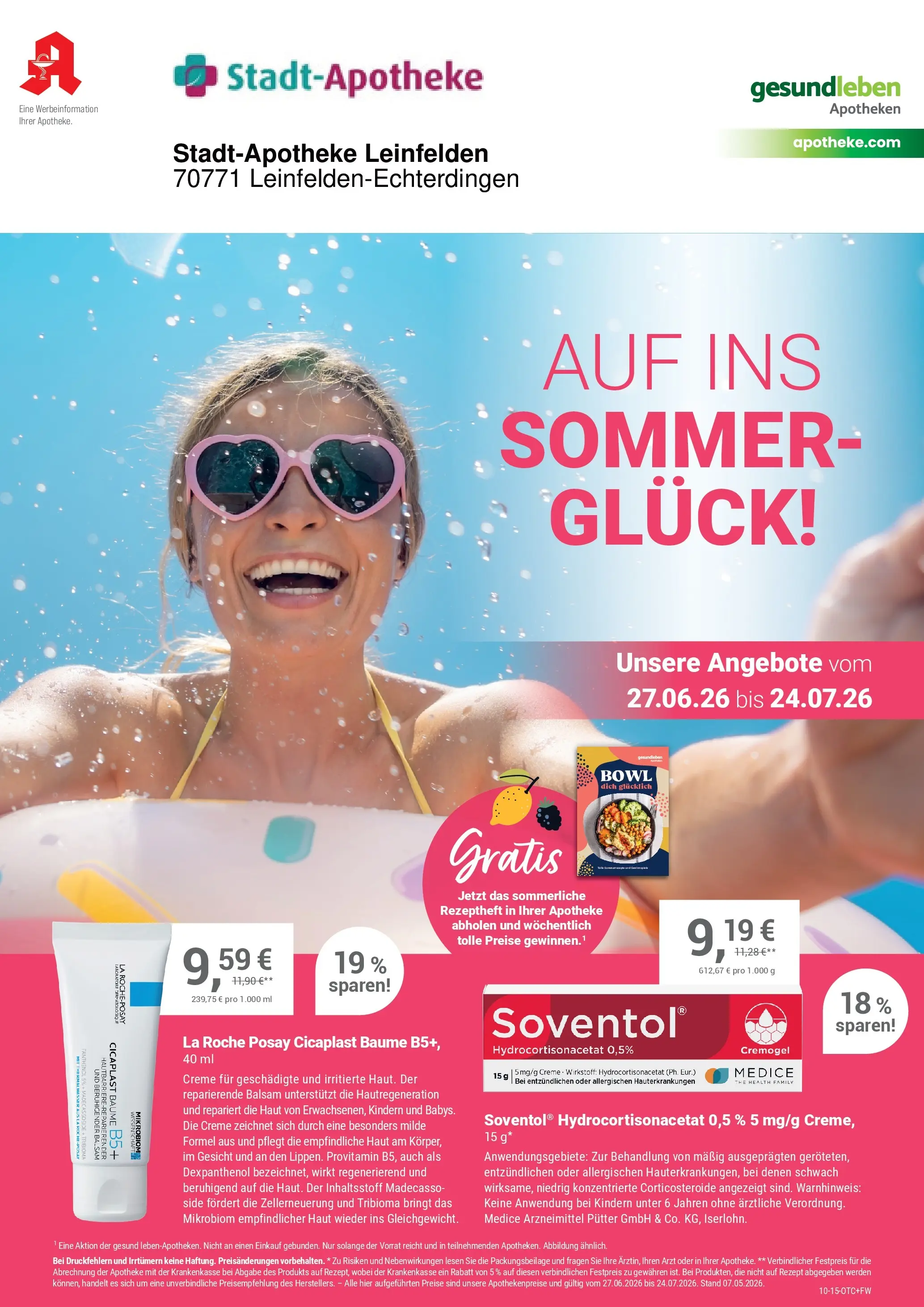 Angebote - Ihre Apotheke vor Ort: Jetzt alle Angebote auch online entdecken! (ab 26.06.2026) zum Blättern | Seite: 1 | Produkte: Creme