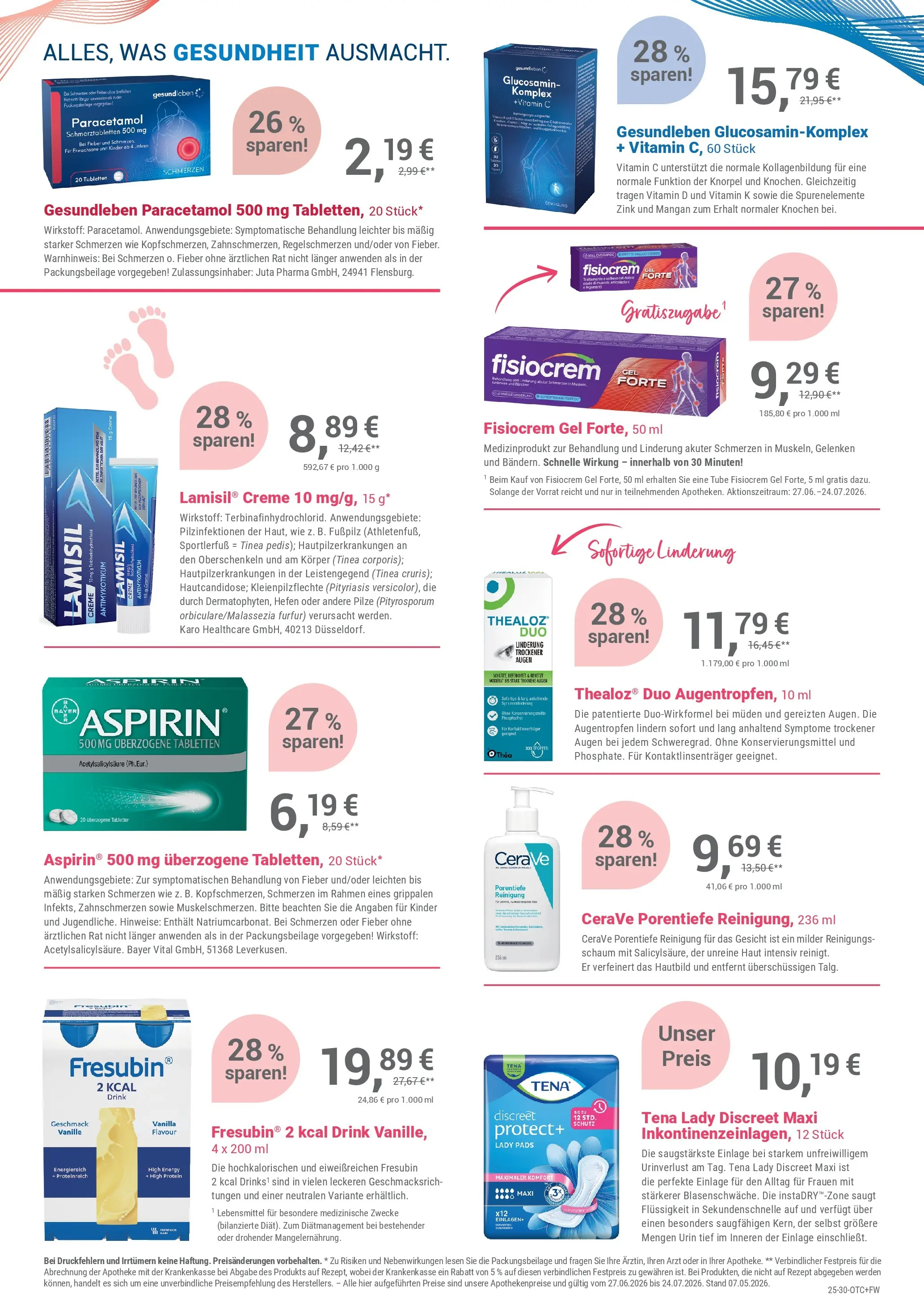 Angebote - Ihre Apotheke vor Ort: Jetzt alle Angebote auch online entdecken! (ab 26.06.2026) zum Blättern | Seite: 3 | Produkte: Creme