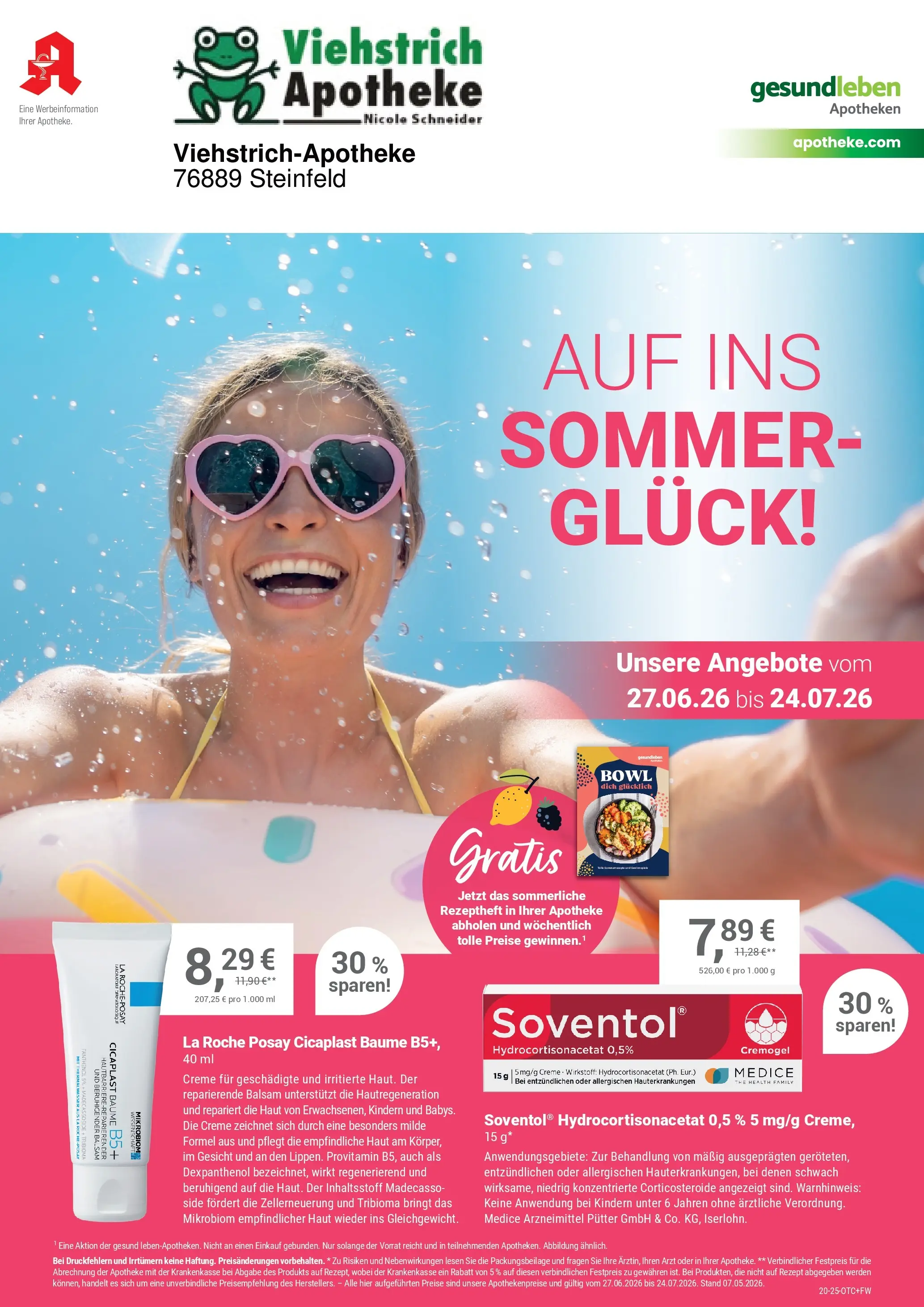 Angebote - Ihre Apotheke vor Ort: Jetzt alle Angebote auch online entdecken! (ab 26.06.2026) zum Blättern | Seite: 1 | Produkte: Creme