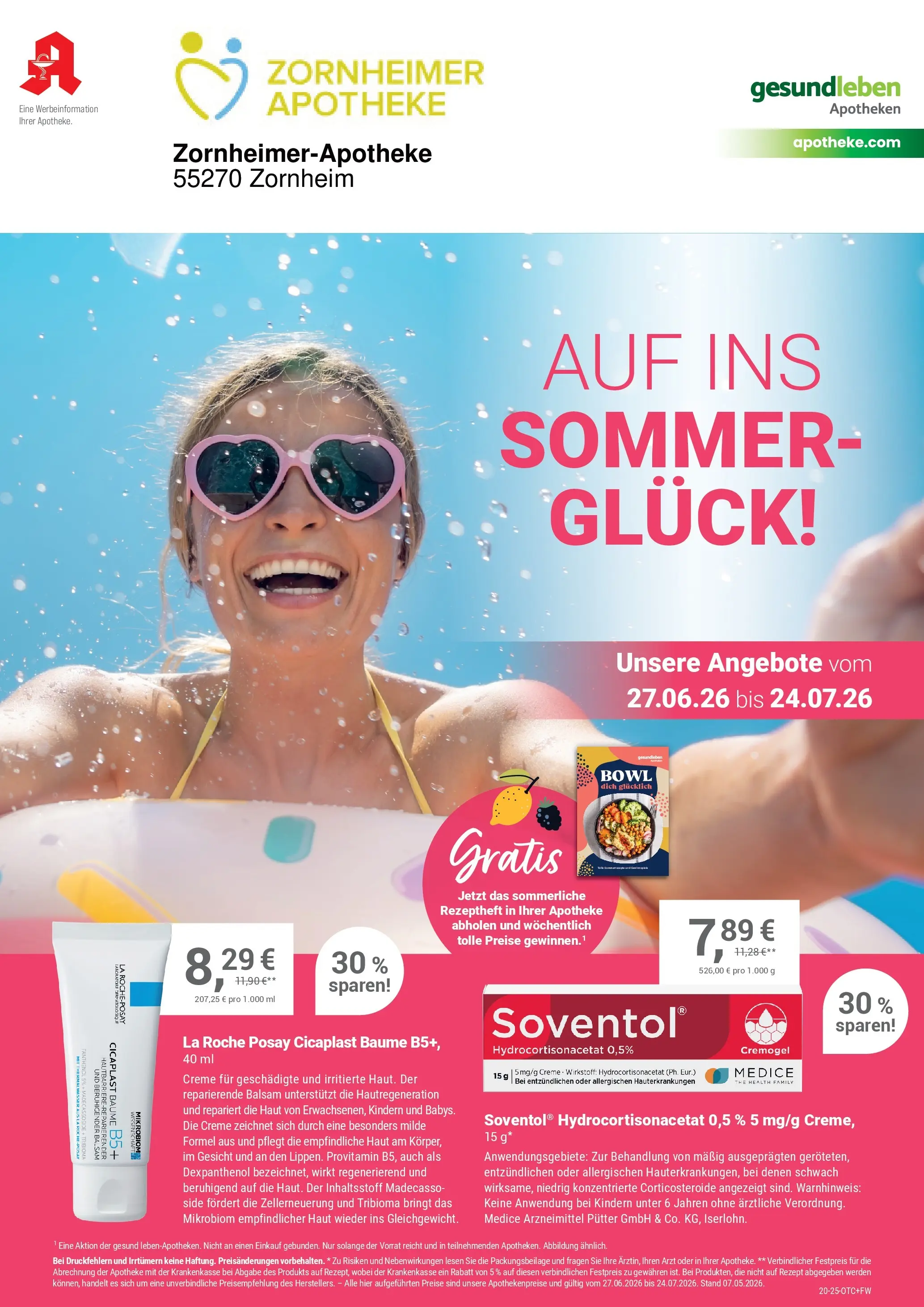 Angebote - Ihre Apotheke vor Ort: Jetzt alle Angebote auch online entdecken! (ab 26.06.2026) zum Blättern | Seite: 1 | Produkte: Creme
