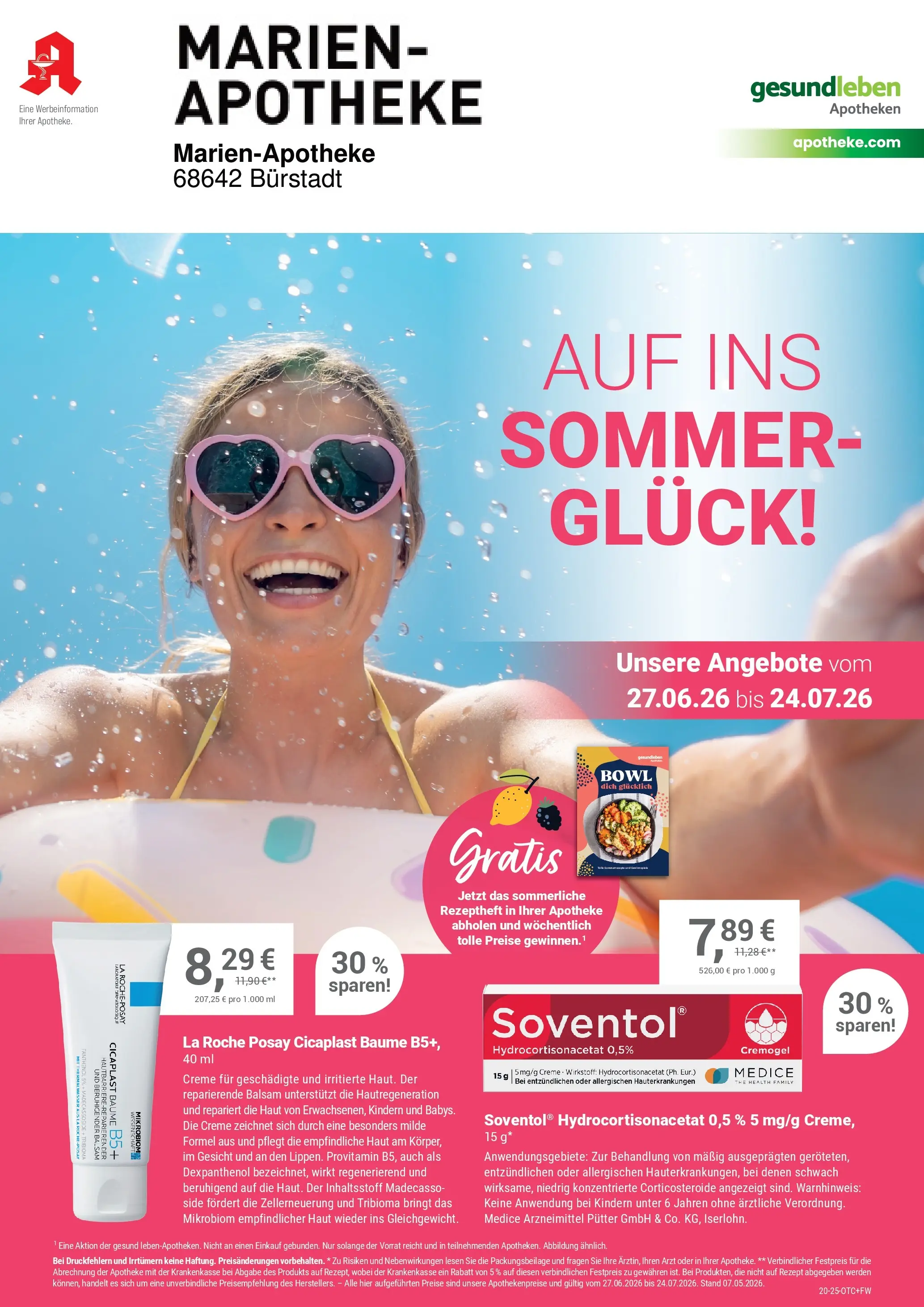 Angebote - Ihre Apotheke vor Ort: Jetzt alle Angebote auch online entdecken! (ab 26.06.2026) zum Blättern | Seite: 1 | Produkte: Creme