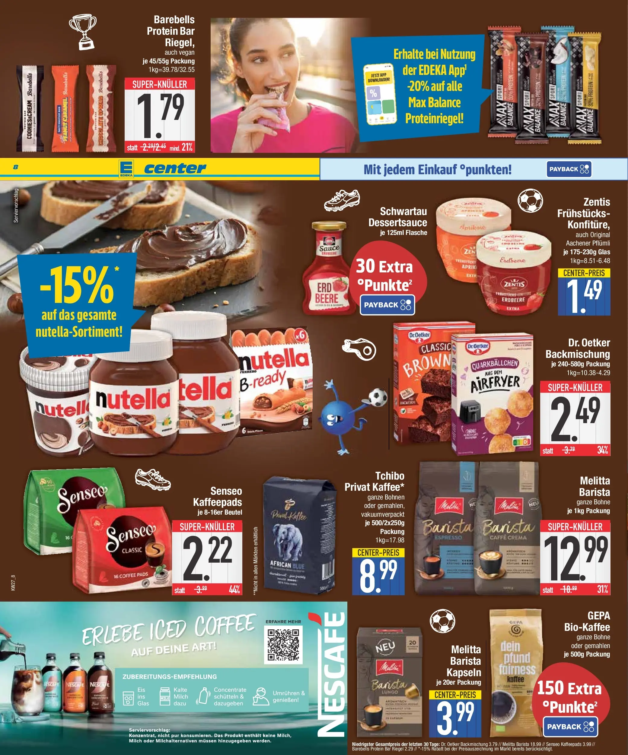 Edeka - EDEKA: Wochenangebote (ab 28.06.2026) » Angebote Online | Seite: 8 | Produkte: Melitta, Nescafe, Kaffee, Nutella