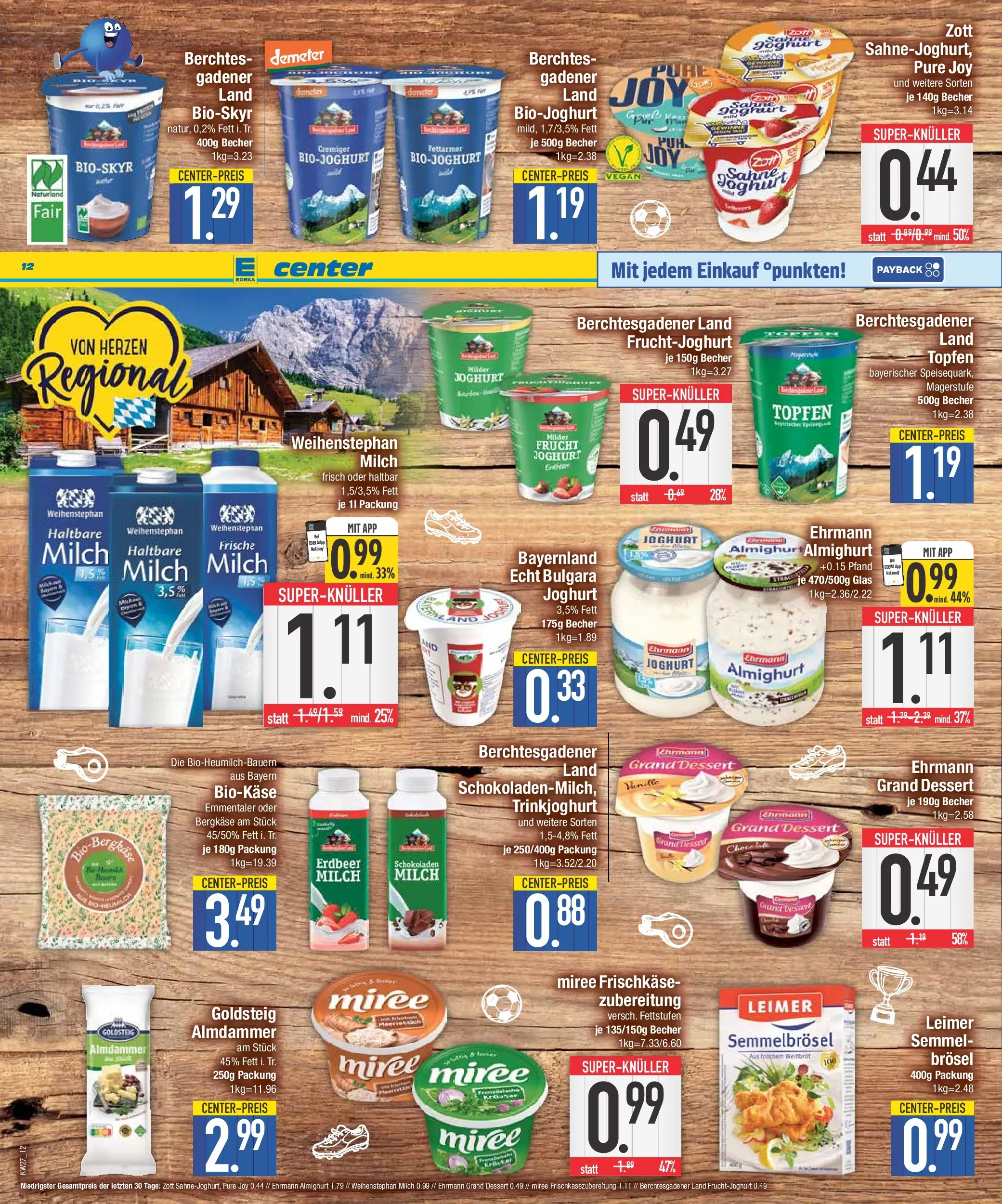 Edeka - EDEKA: Wochenangebote (ab 28.06.2026) » Angebote Online | Seite: 12 | Produkte: Ehrmann almighurt, Joghurt, Fruchtjoghurt, Frischkase