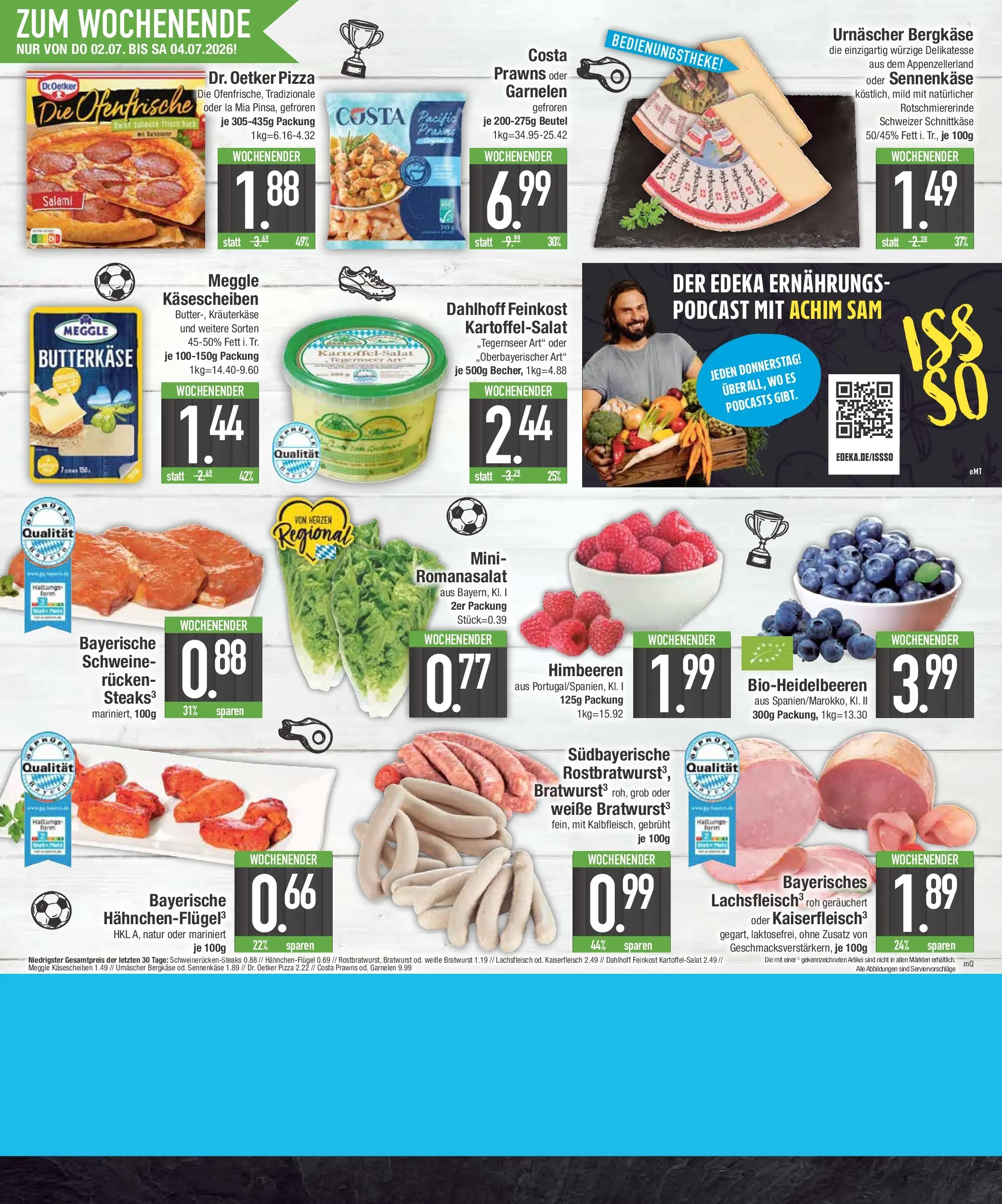 Edeka - EDEKA: Wochenangebote (ab 28.06.2026) » Angebote Online | Seite: 20 | Produkte: Bratwurst, Garnelen, Ofenfrische, Salami