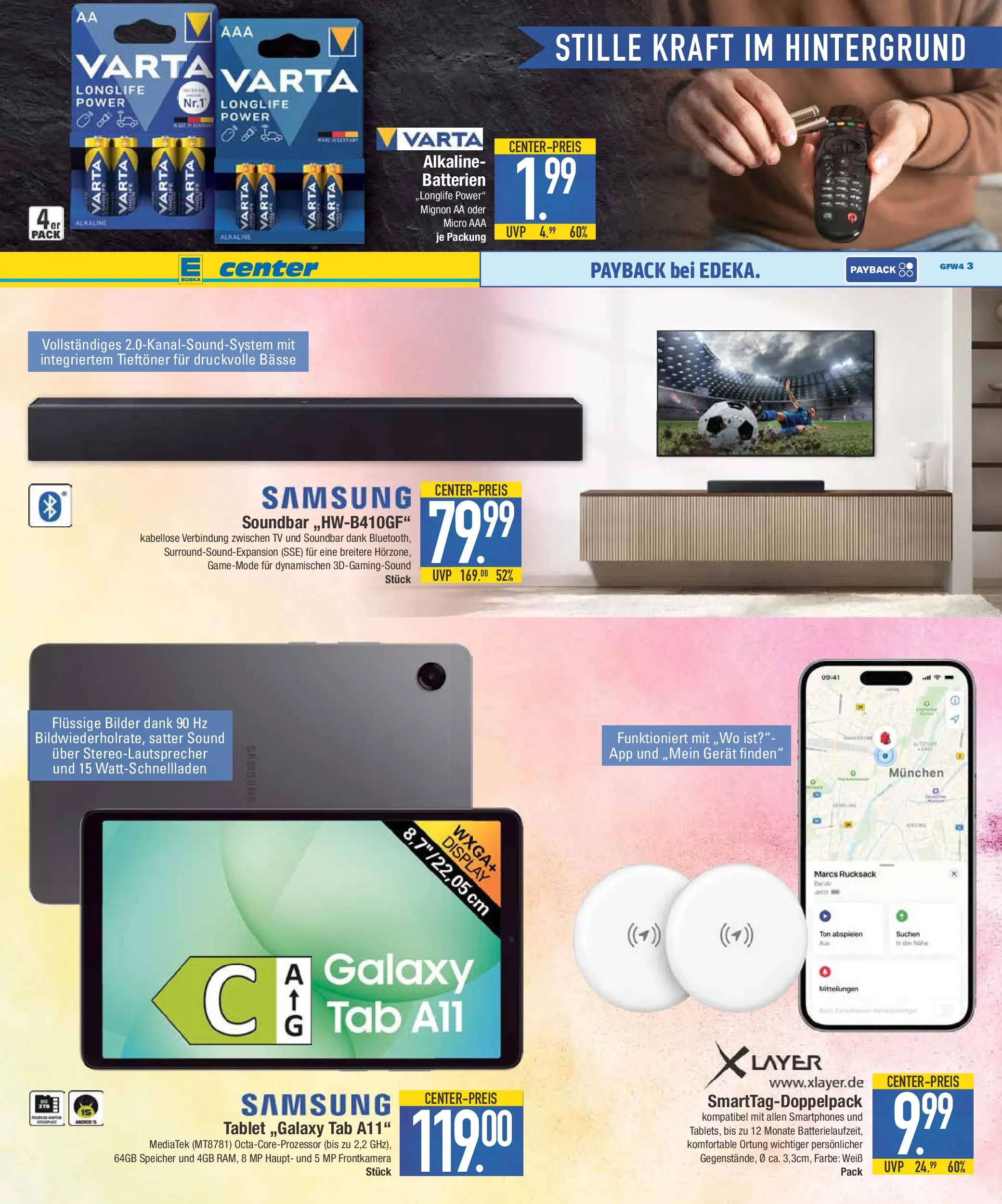 E center Prospekt Weißenburg (ab 28.06.2026) zum Blättern | Seite: 19 | Produkte: Samsung, Smartphones, Soundbar, TV
