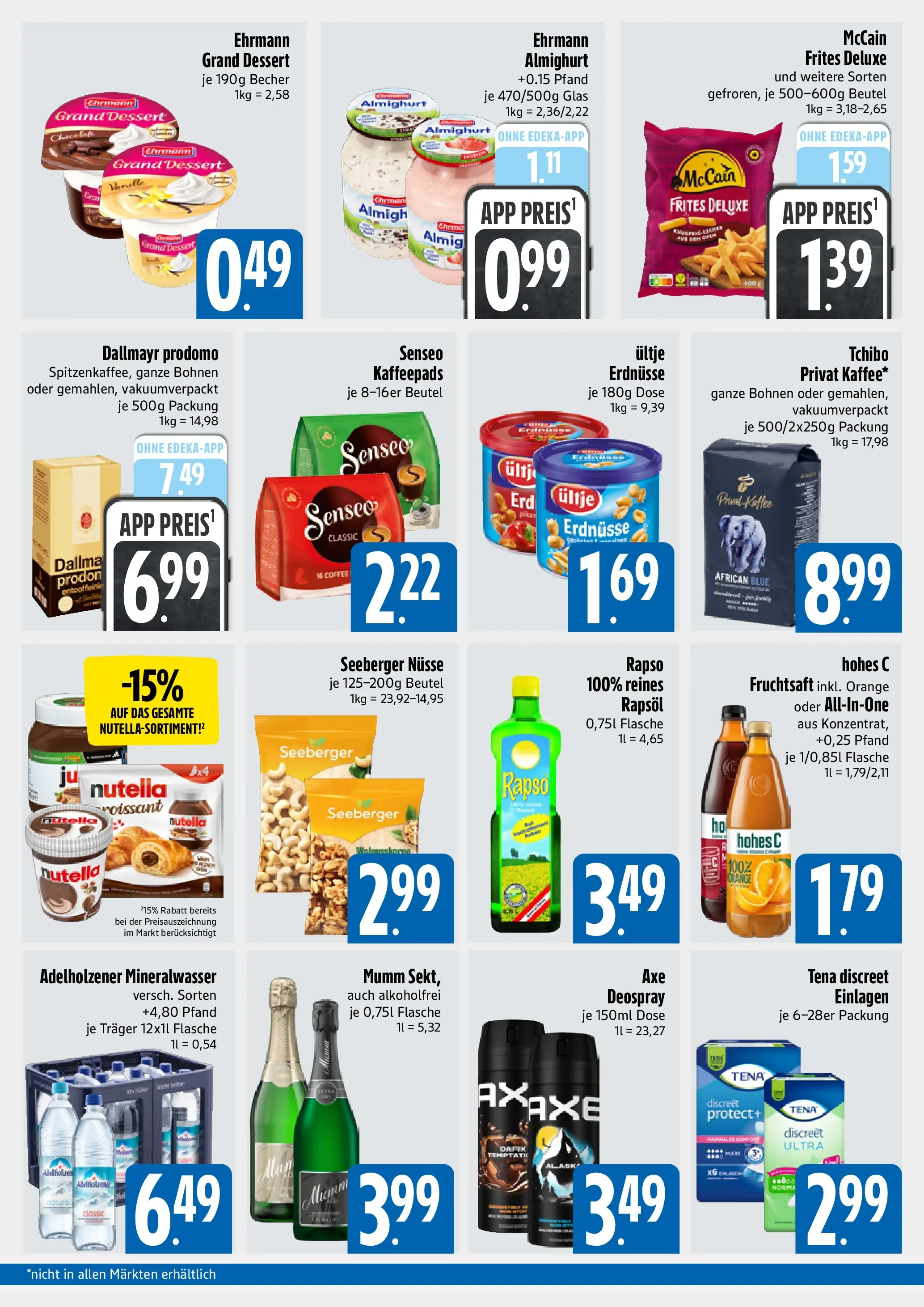 Angebote - E xpress: Wochenangebote (ab 28.06.2026) zum Blättern | Seite: 2 | Produkte: Senseo, McCain, Nutella, Nüsse