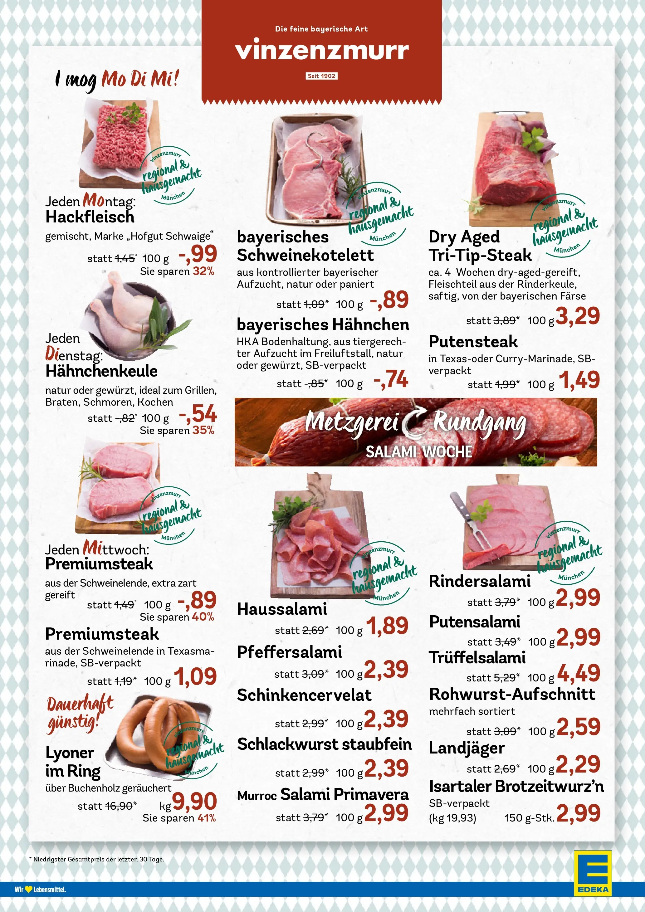 Angebote - E xpress: Wochenangebote (ab 28.06.2026) zum Blättern | Seite: 4 | Produkte: Hahnchen, Salami, Hackfleisch