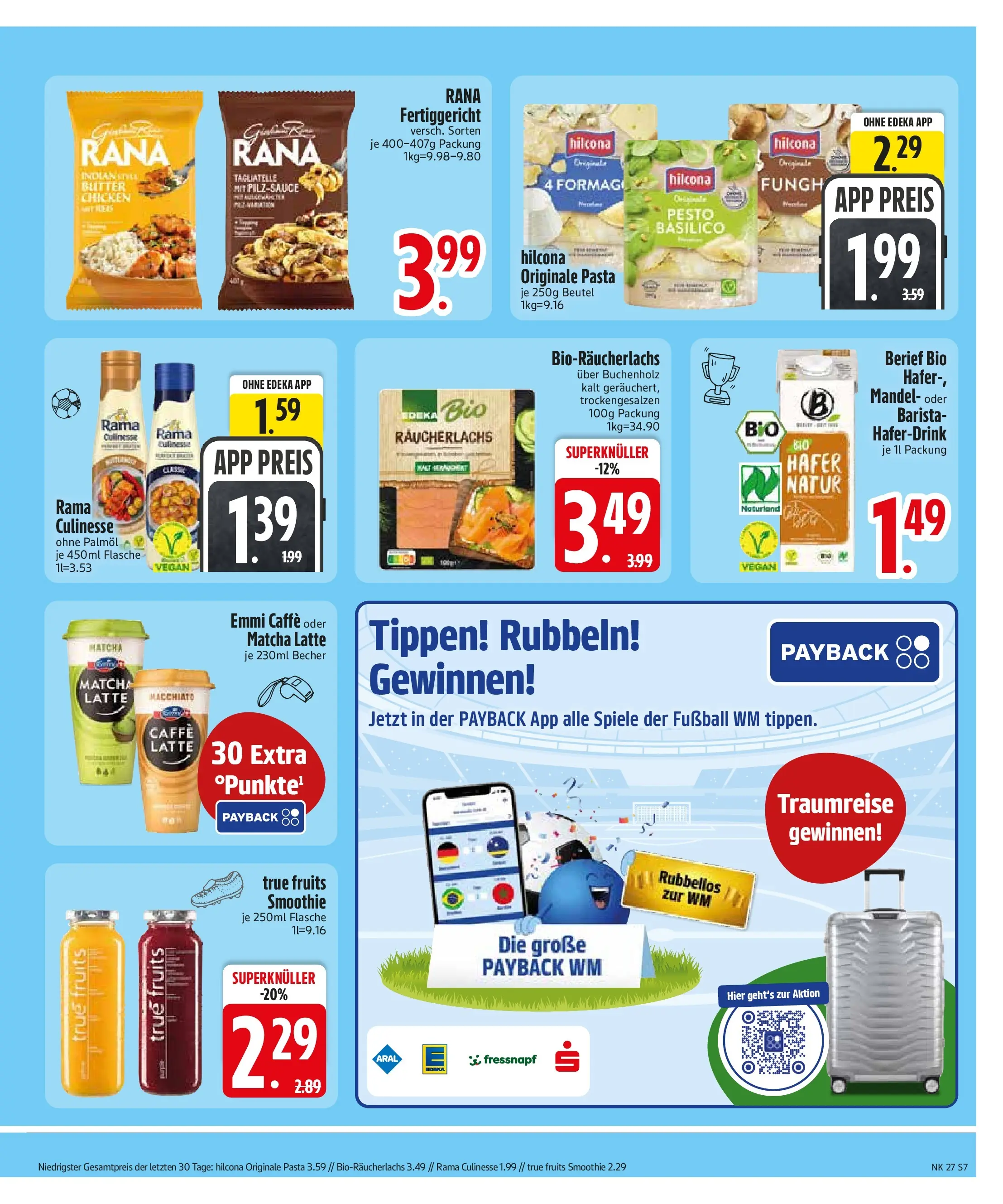 Edeka - EDEKA: Wochenangebote (ab 28.06.2026) » Angebote Online | Seite: 9 | Produkte: Rama, Haferdrink, Fußball, Räucherlachs