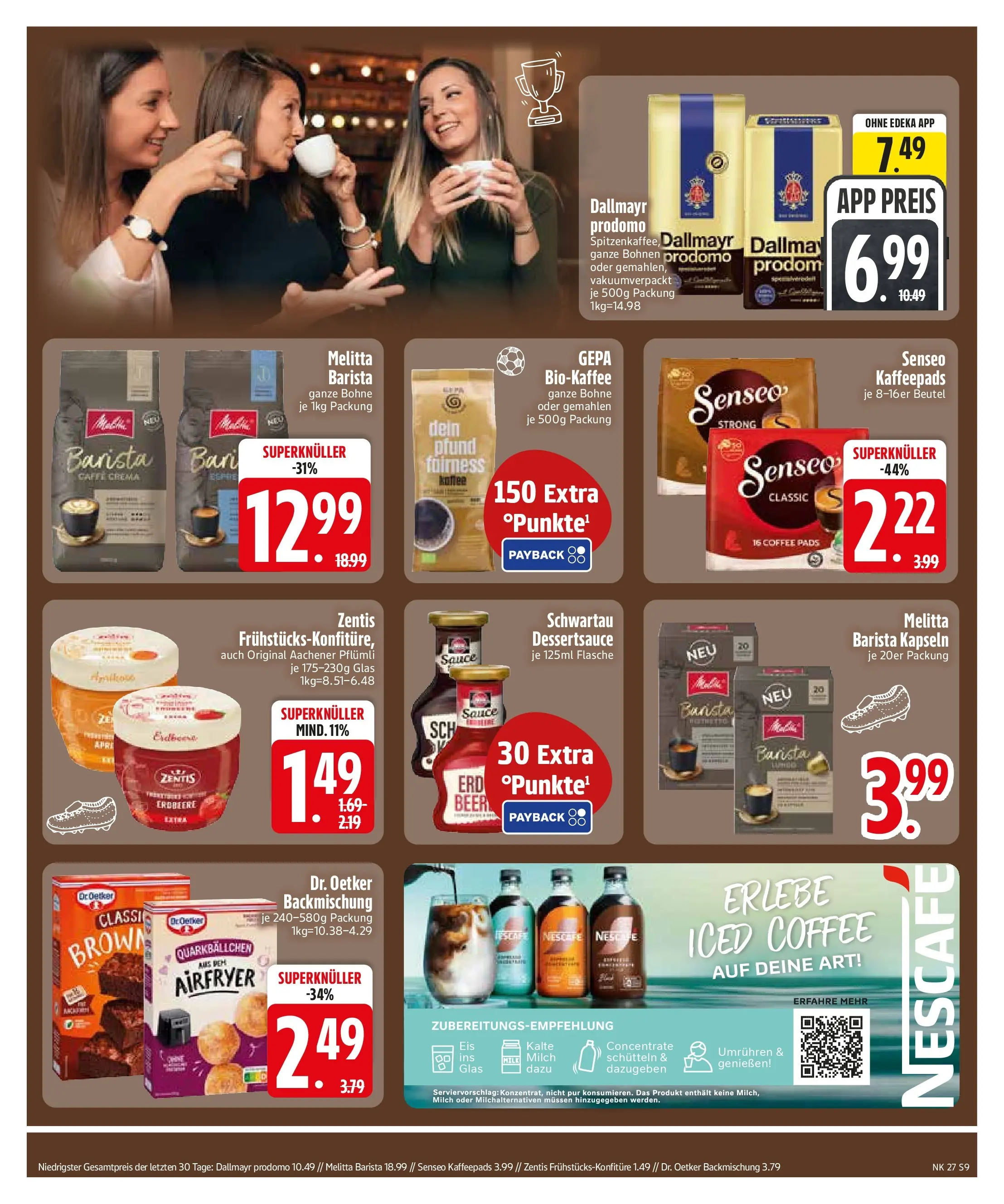 Edeka - EDEKA: Wochenangebote (ab 28.06.2026) » Angebote Online | Seite: 11 | Produkte: Melitta, Kaffeepads, Senseo kaffeepads, Dallmayr prodomo