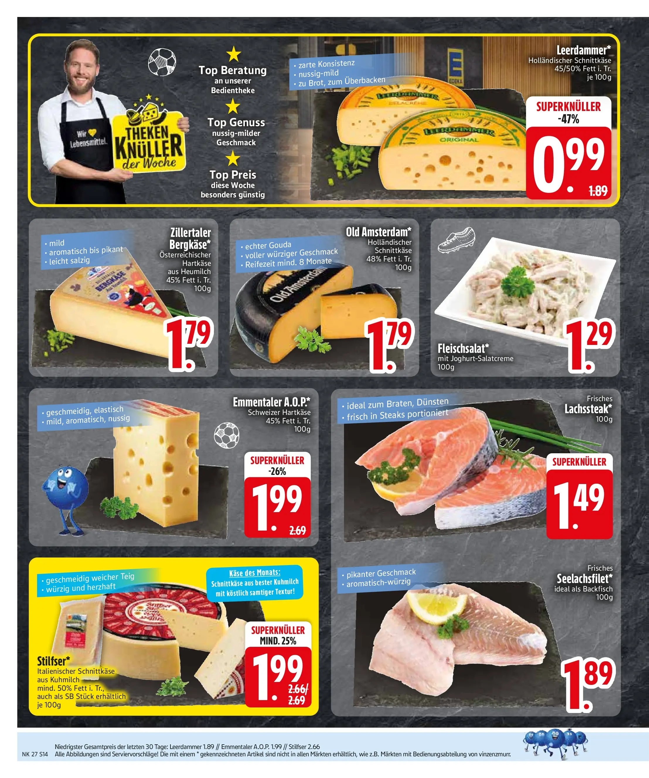 Edeka - EDEKA: Wochenangebote (ab 28.06.2026) » Angebote Online | Seite: 16 | Produkte: Top, Käse, Gouda, Leerdammer