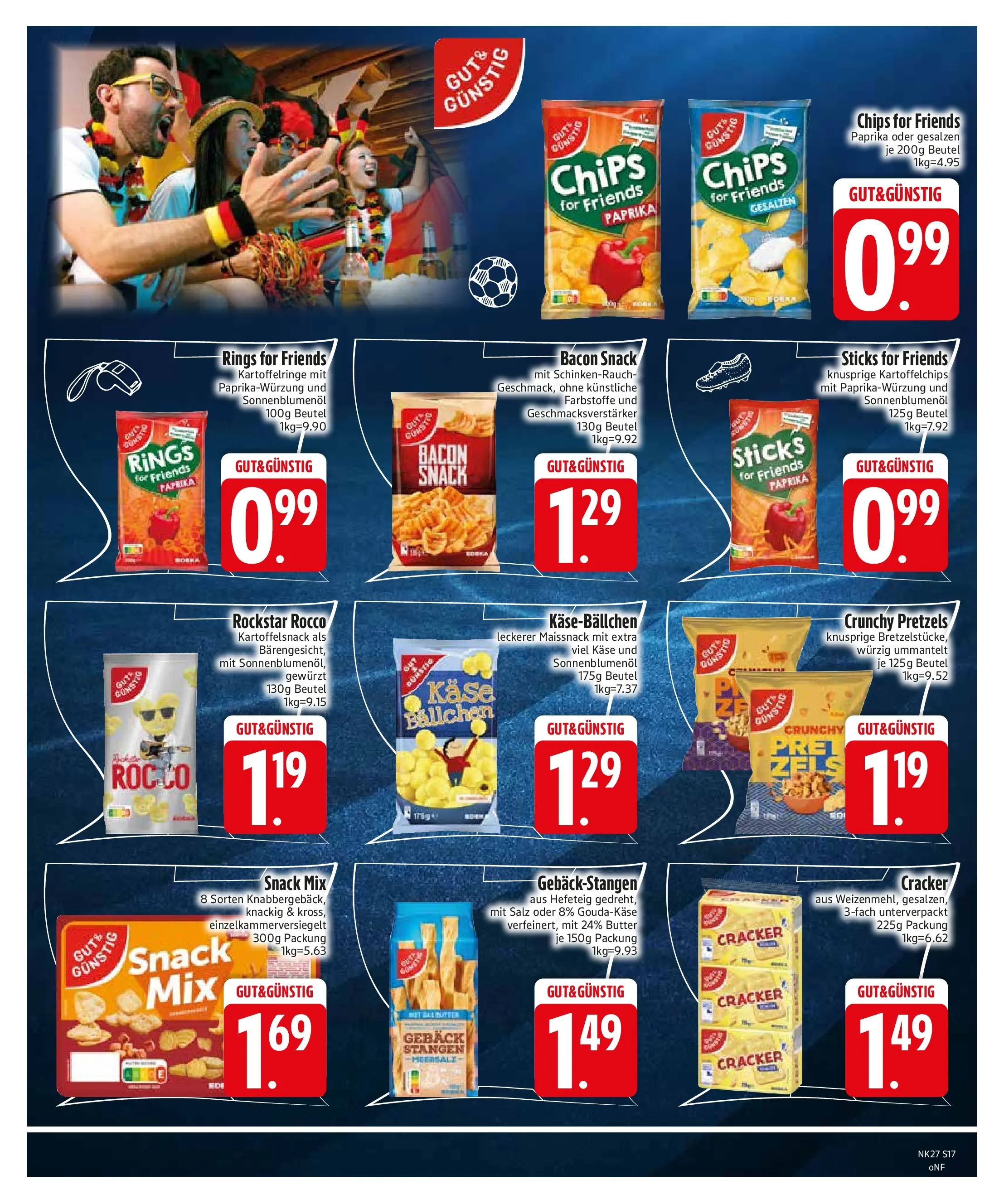 Edeka - EDEKA: Wochenangebote (ab 28.06.2026) » Angebote Online | Seite: 19 | Produkte: Butter, Sonnenblumenol, Rockstar, Chips