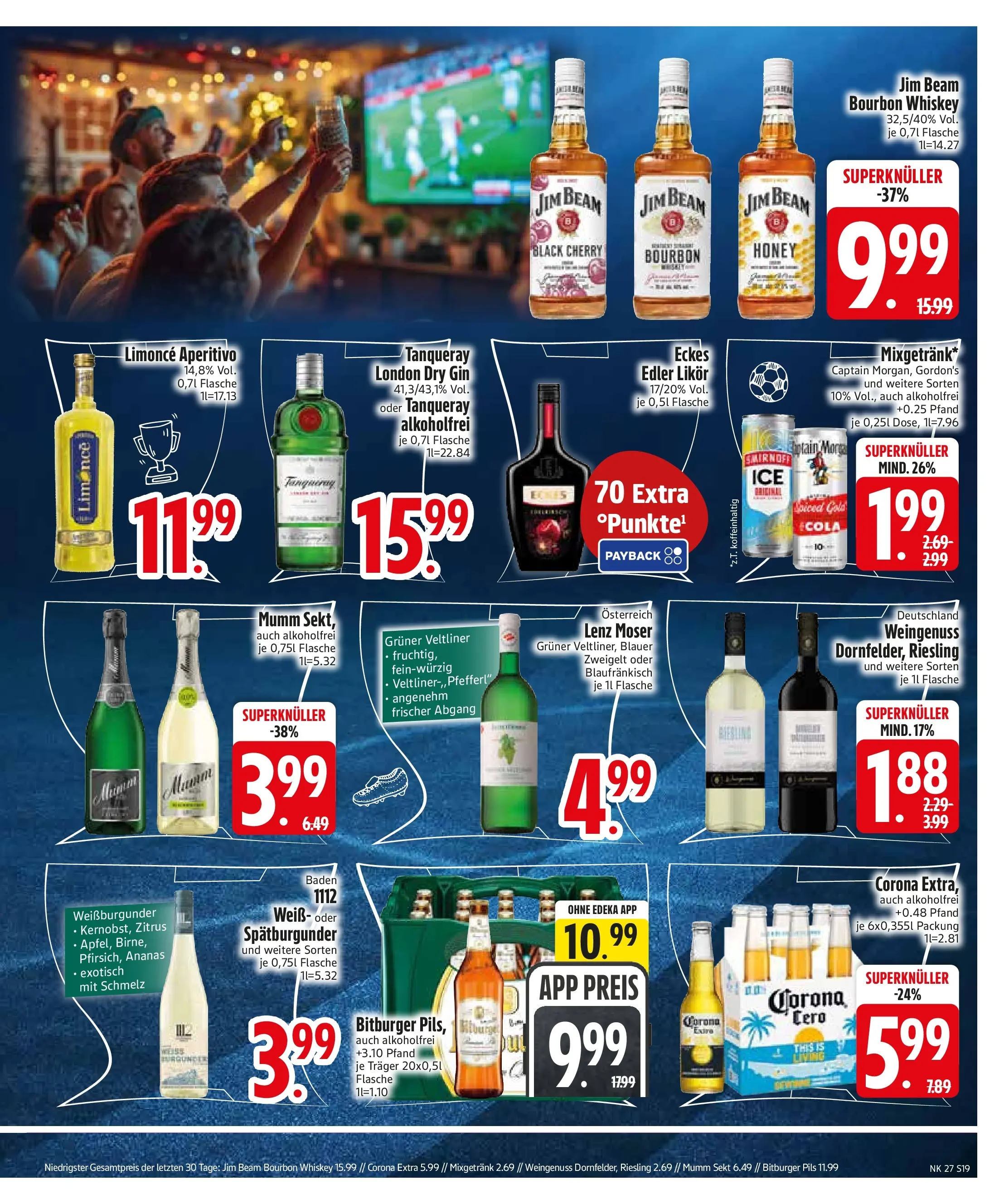 Edeka - EDEKA: Wochenangebote (ab 28.06.2026) » Angebote Online | Seite: 21 | Produkte: Pils, Smirnoff, Gin, Whiskey