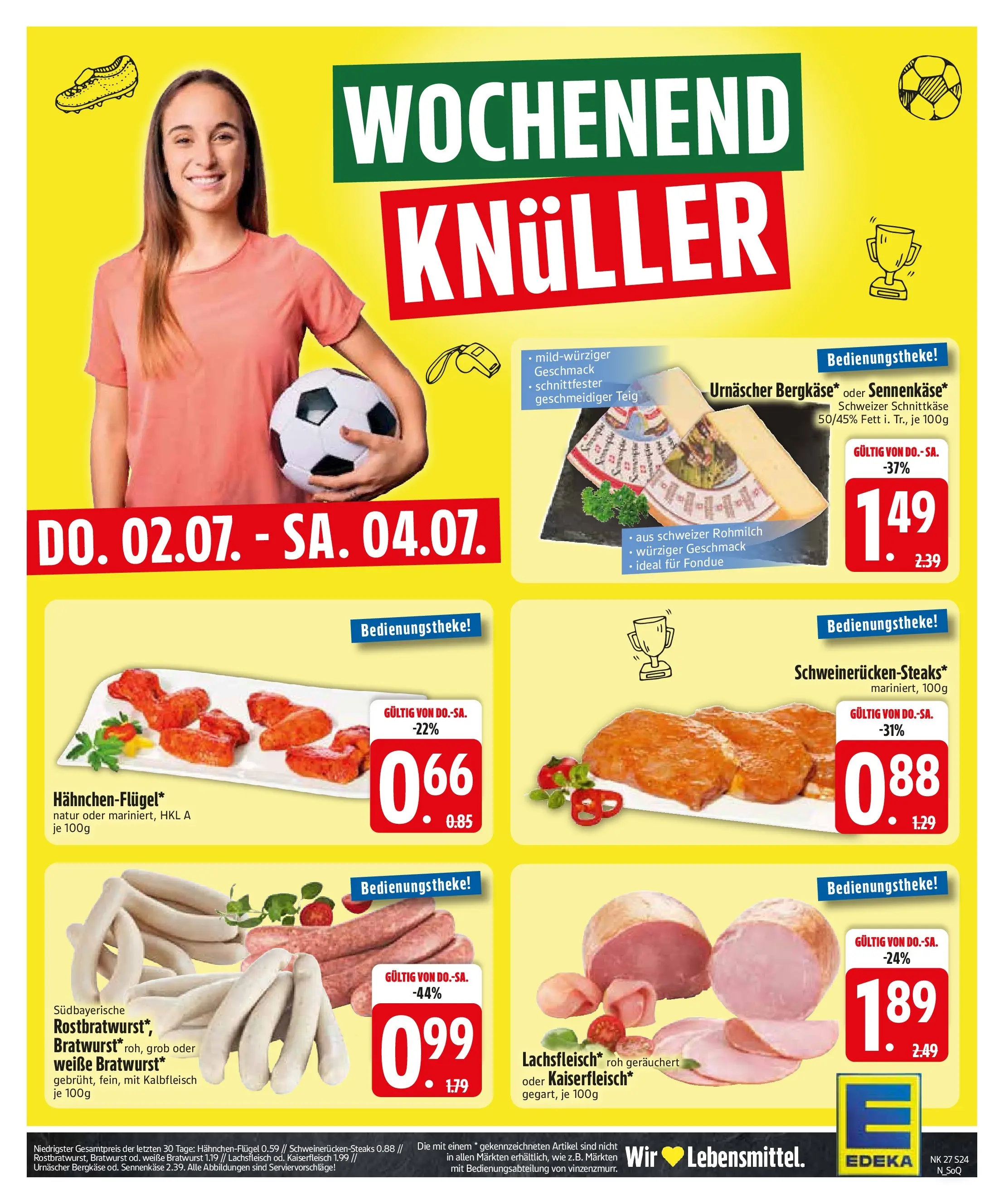 Edeka - EDEKA: Wochenangebote (ab 28.06.2026) » Angebote Online | Seite: 26 | Produkte: Bratwurst, Fondue
