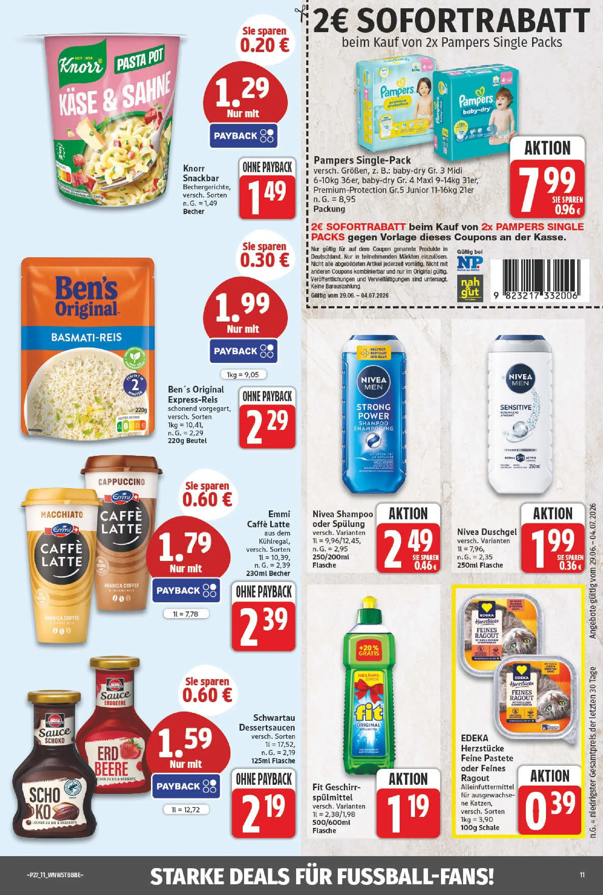 Angebote - Wochenangebote (ab 28.06.2026) zum Blättern | Seite: 11 | Produkte: Basmatireis, Shampoo, Duschgel, Eis